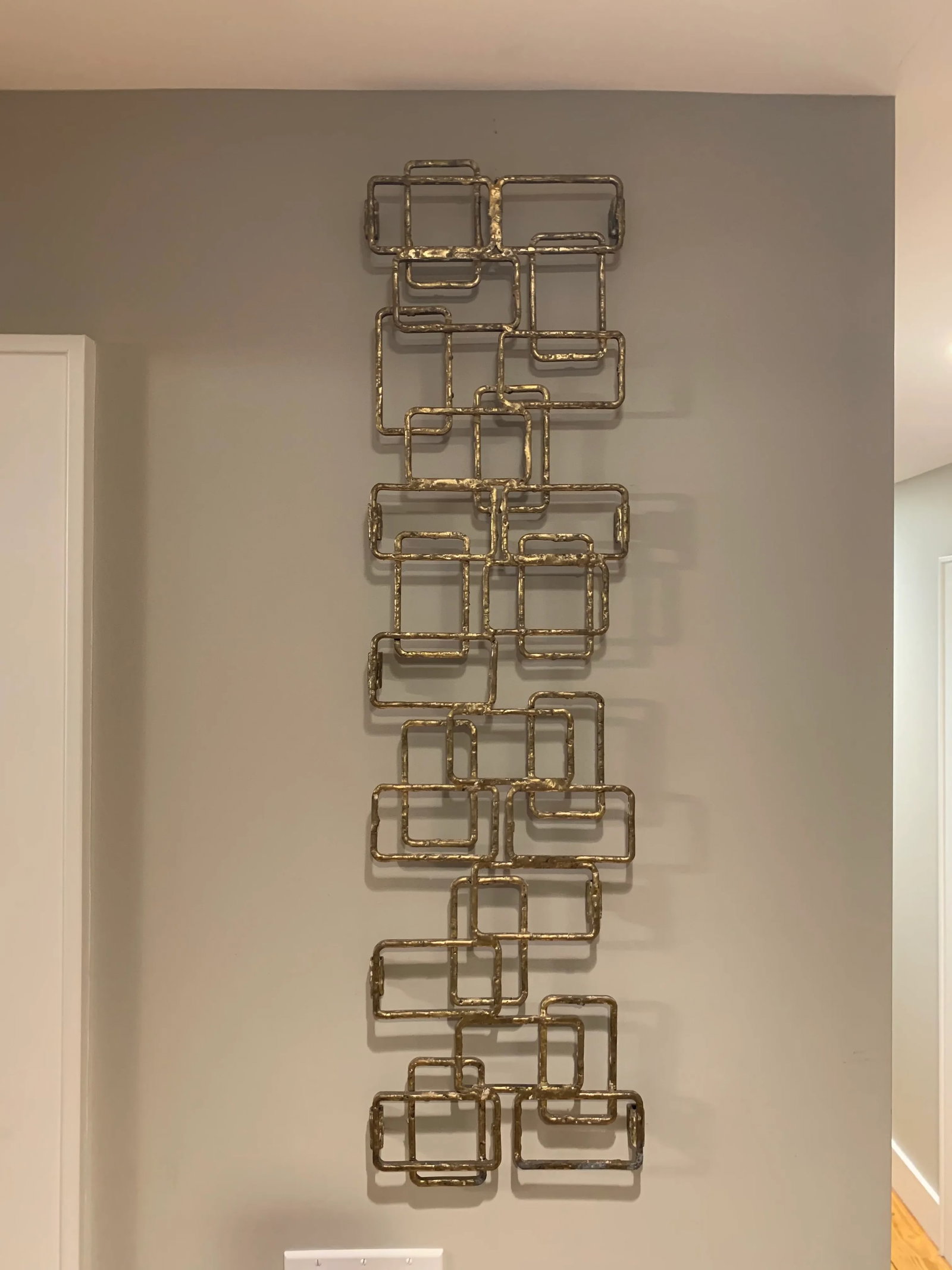 Abstract David Larson Metal Wall Sculpture - 11