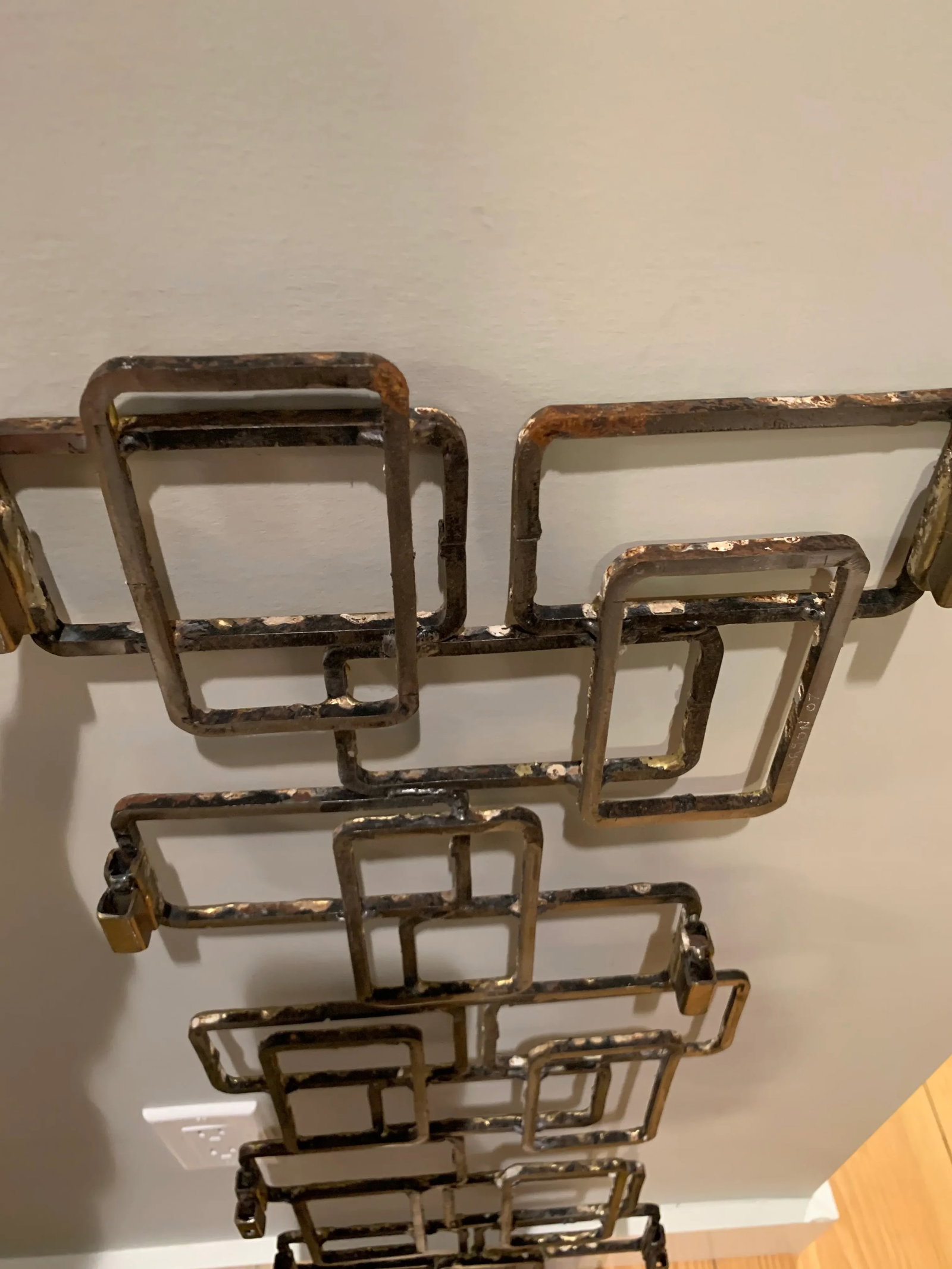 Abstract David Larson Metal Wall Sculpture - 4