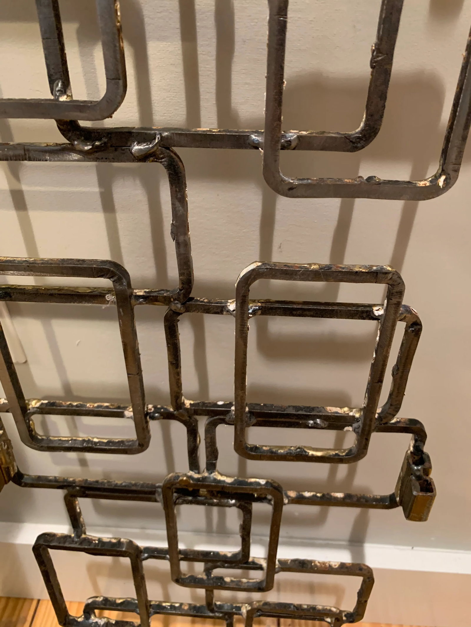 Abstract David Larson Metal Wall Sculpture - 6