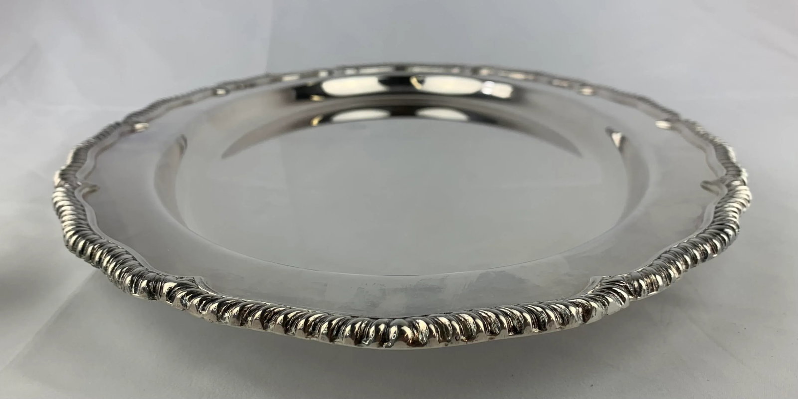 Mid 20th Century Mid Century Silver-Platted Large Serving Platter - 3