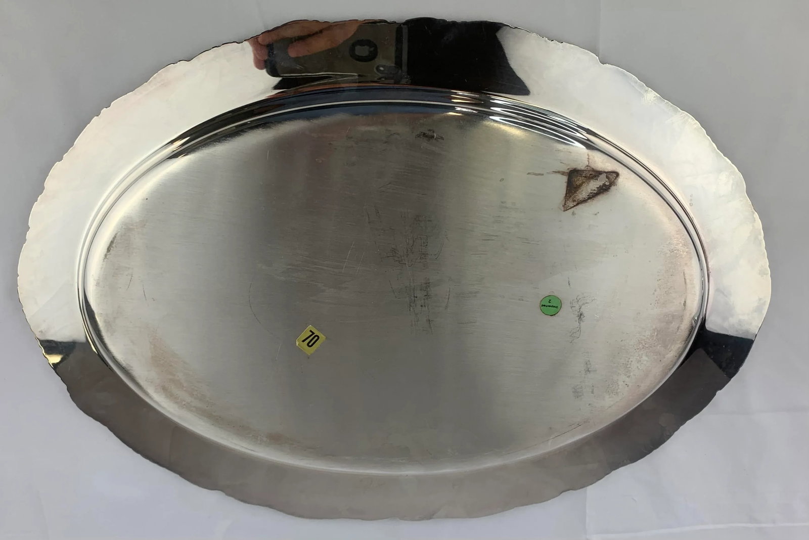 Mid 20th Century Mid Century Silver-Platted Large Serving Platter - 6