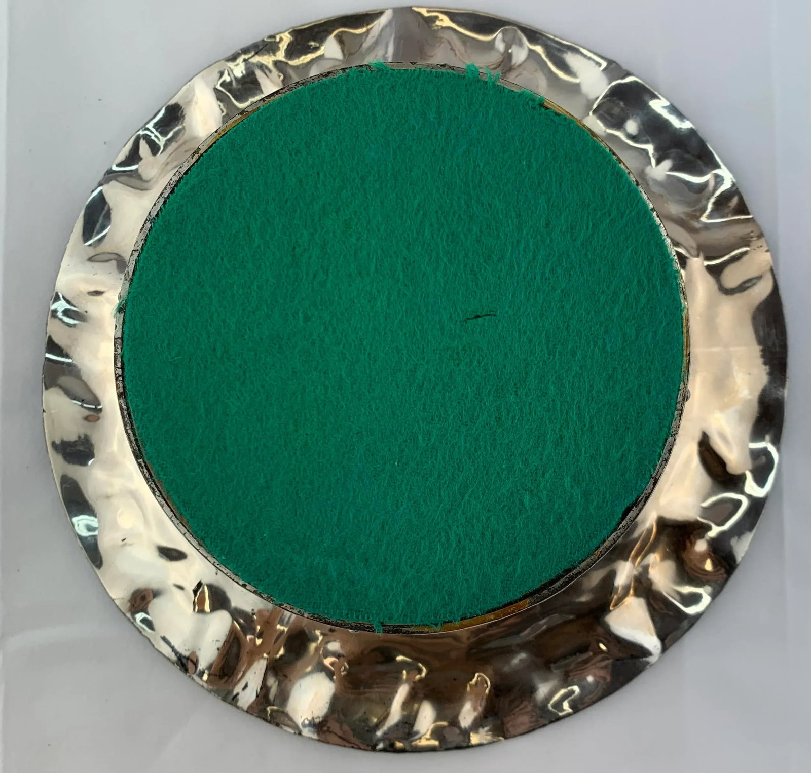 1960s Vintage Silver Plated Vintage Wine Bottle Coaster - 9