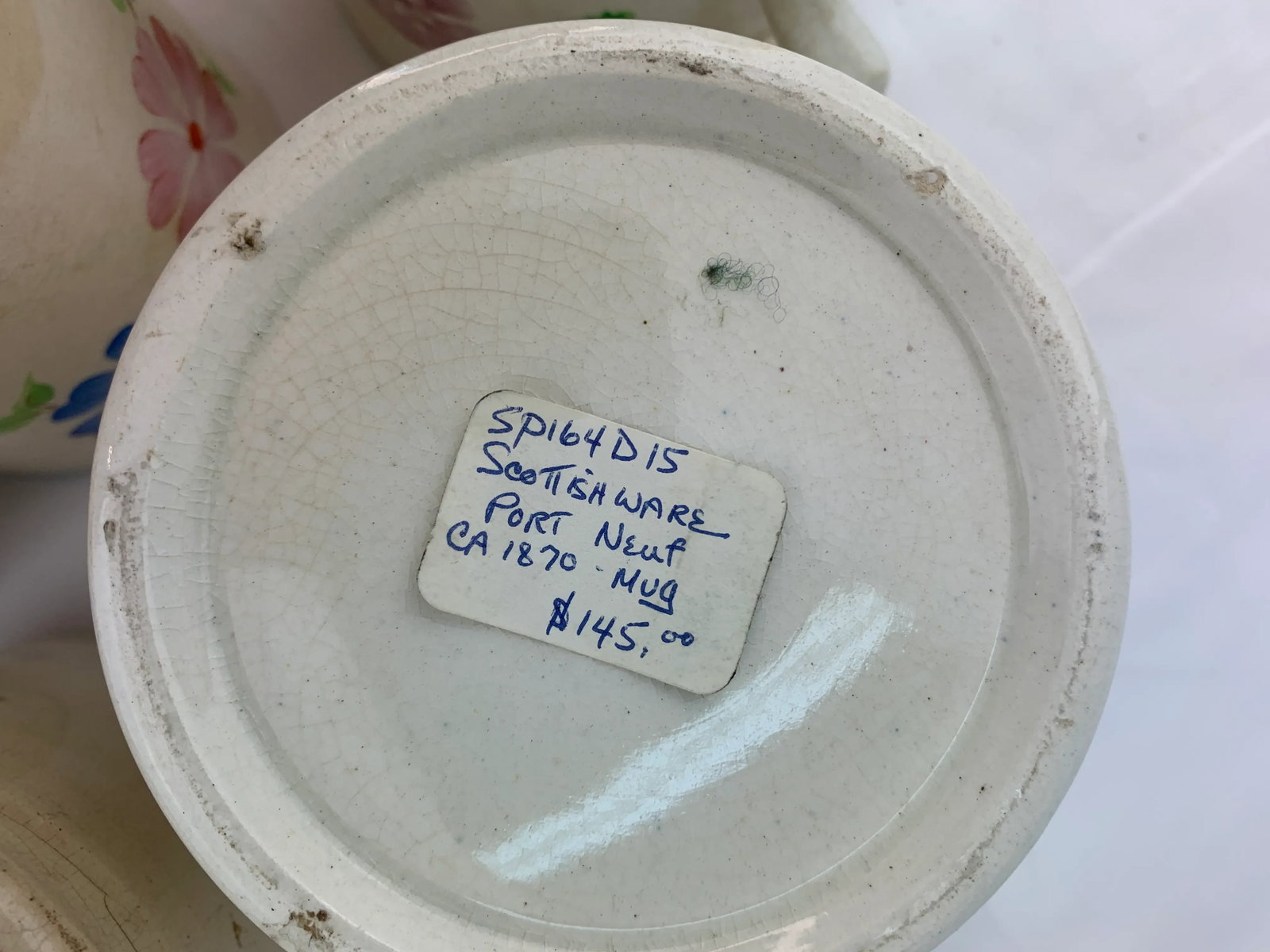 Late 19th Century Hand Painted Mugs - Set of 5 - 9