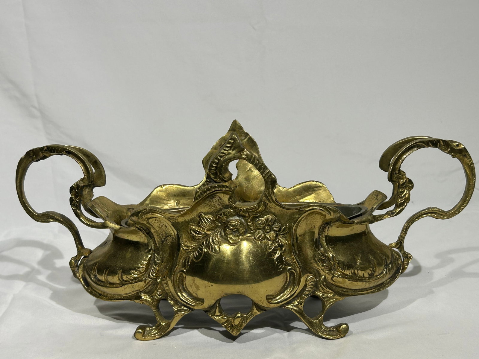 French Art Nouveau Gilt Bronze Centerpiece - Possibly by Auguste Moreau Workshop (Circa 1890-1910) - 9