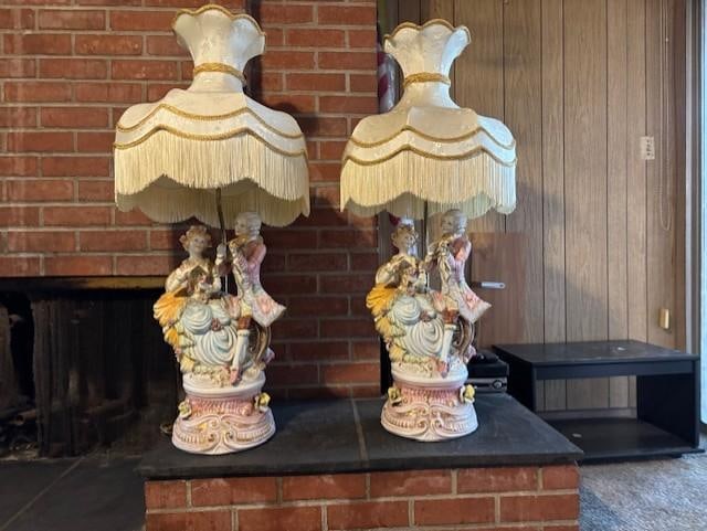 French Provincial Table Lamps Set of Two - 4