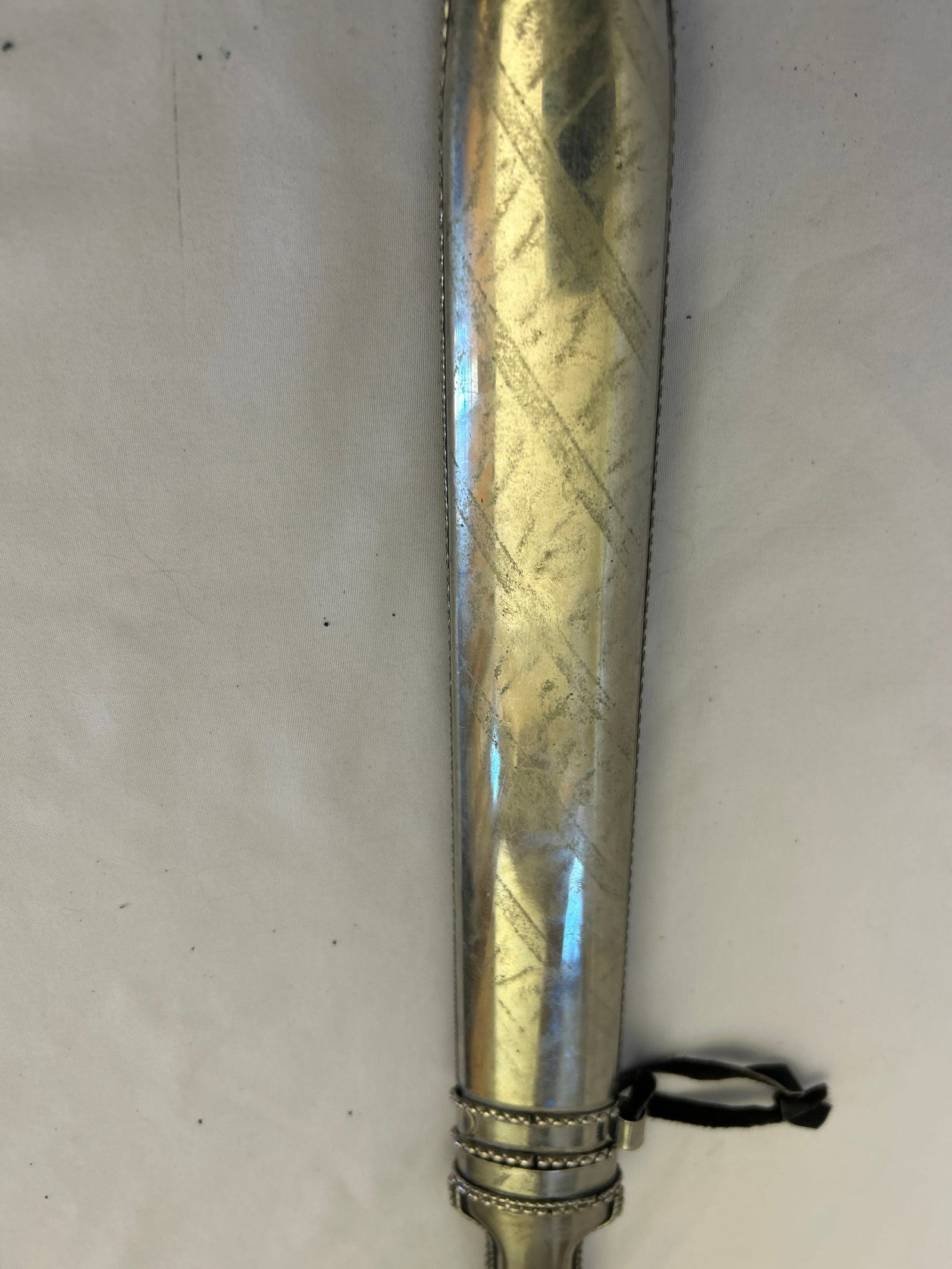 Double-Edged Kindjal Dagger With Silver Filigree and Parcel Gilding, Circa 1950-1970 - 9