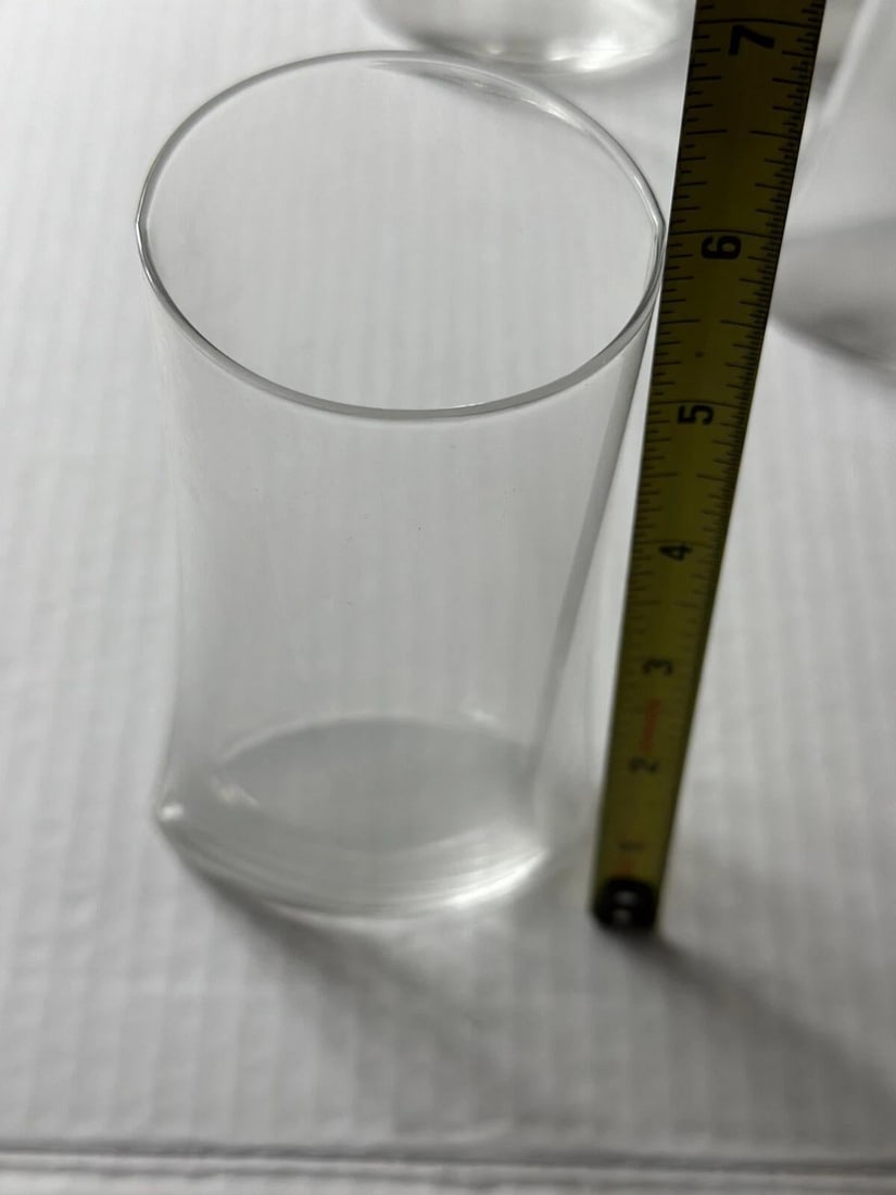 Crinkle Futuro Glass by Designer Makoto Komatsu Set of 12 - Extremely Rare 1979 - 7