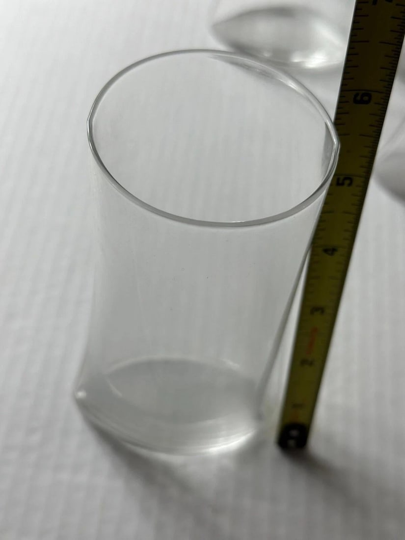 Crinkle Futuro Glass by Designer Makoto Komatsu Set of 12 - Extremely Rare 1979 - 8