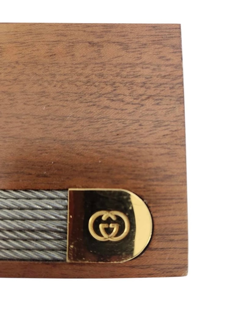 Gucci Coasters With Holder Italy 1970's - 8