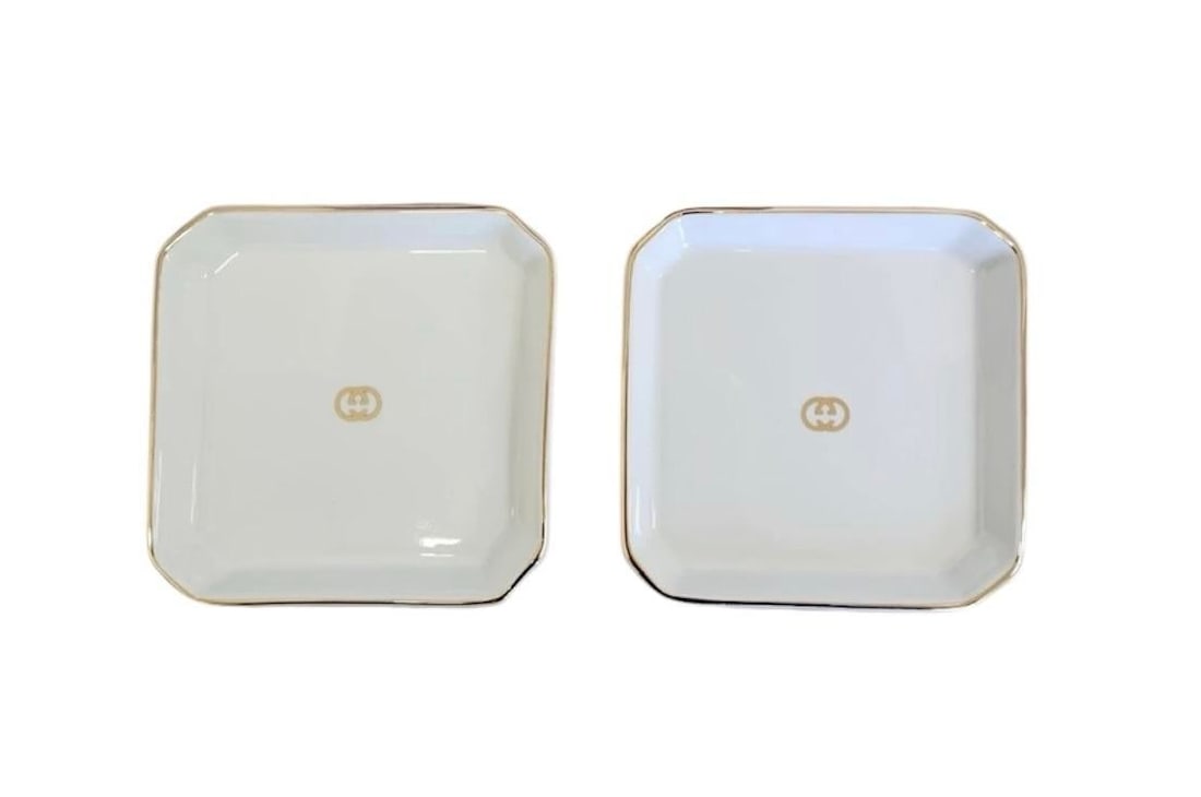 Gucci Coasters With Holder Italy 1970's - 9