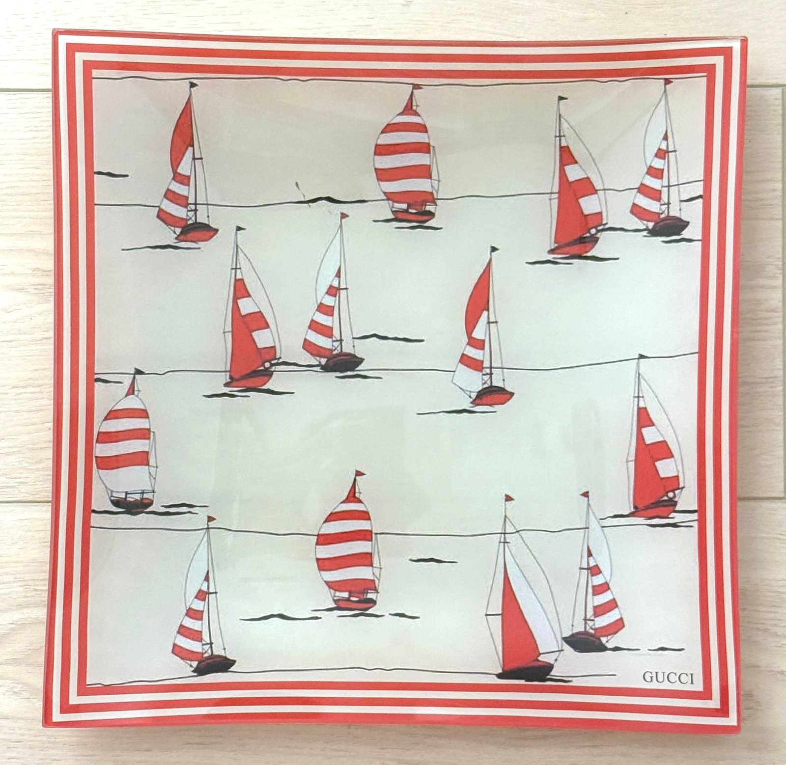 Vintage Gucci Sailboat Tray - 3