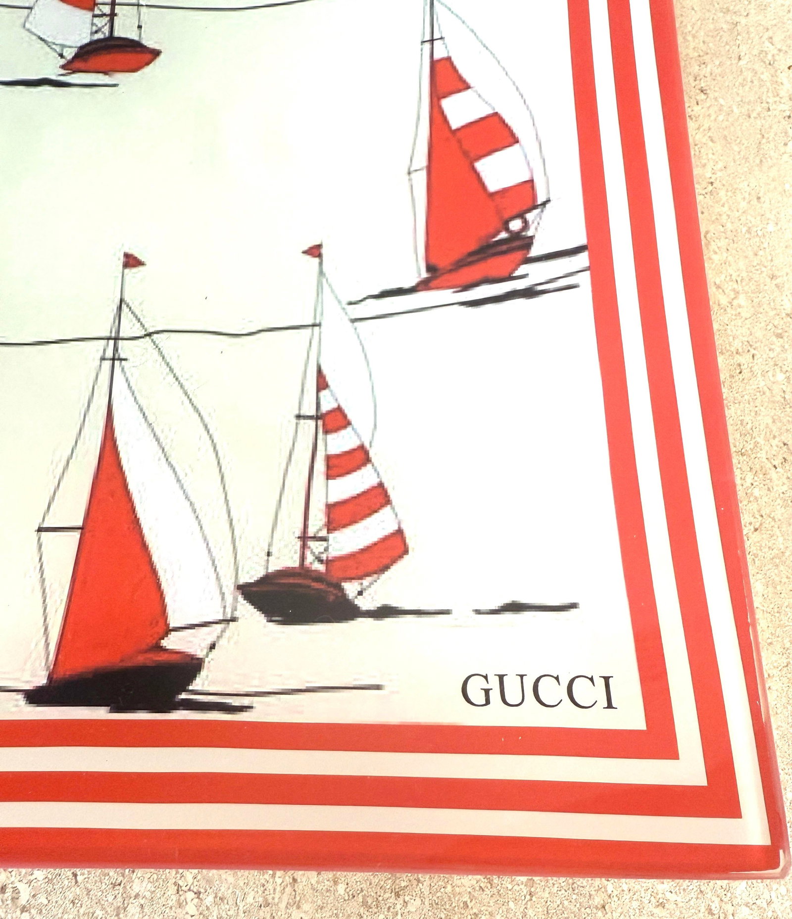 Vintage Gucci Sailboat Tray - 5