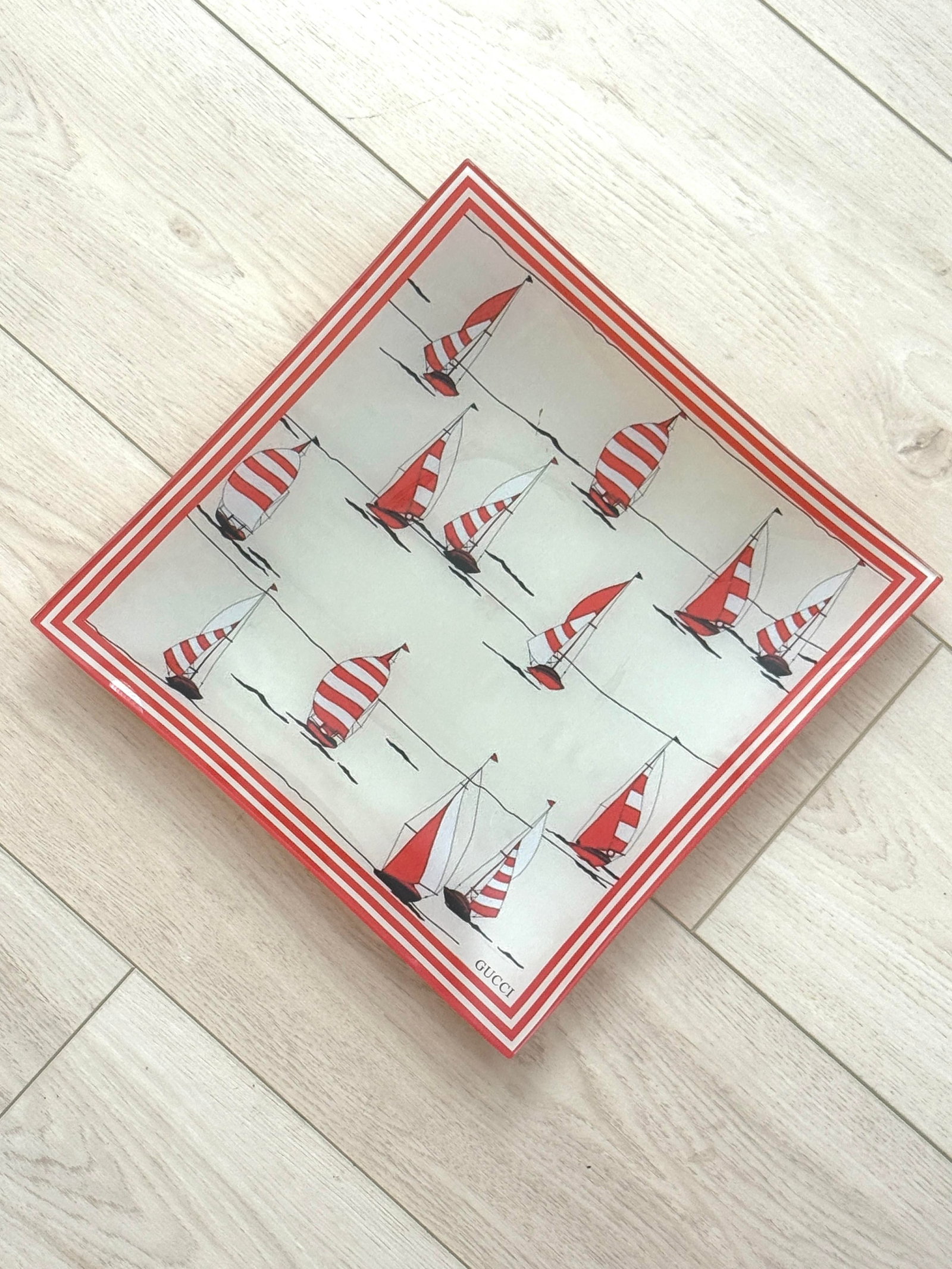 Vintage Gucci Sailboat Tray - 6