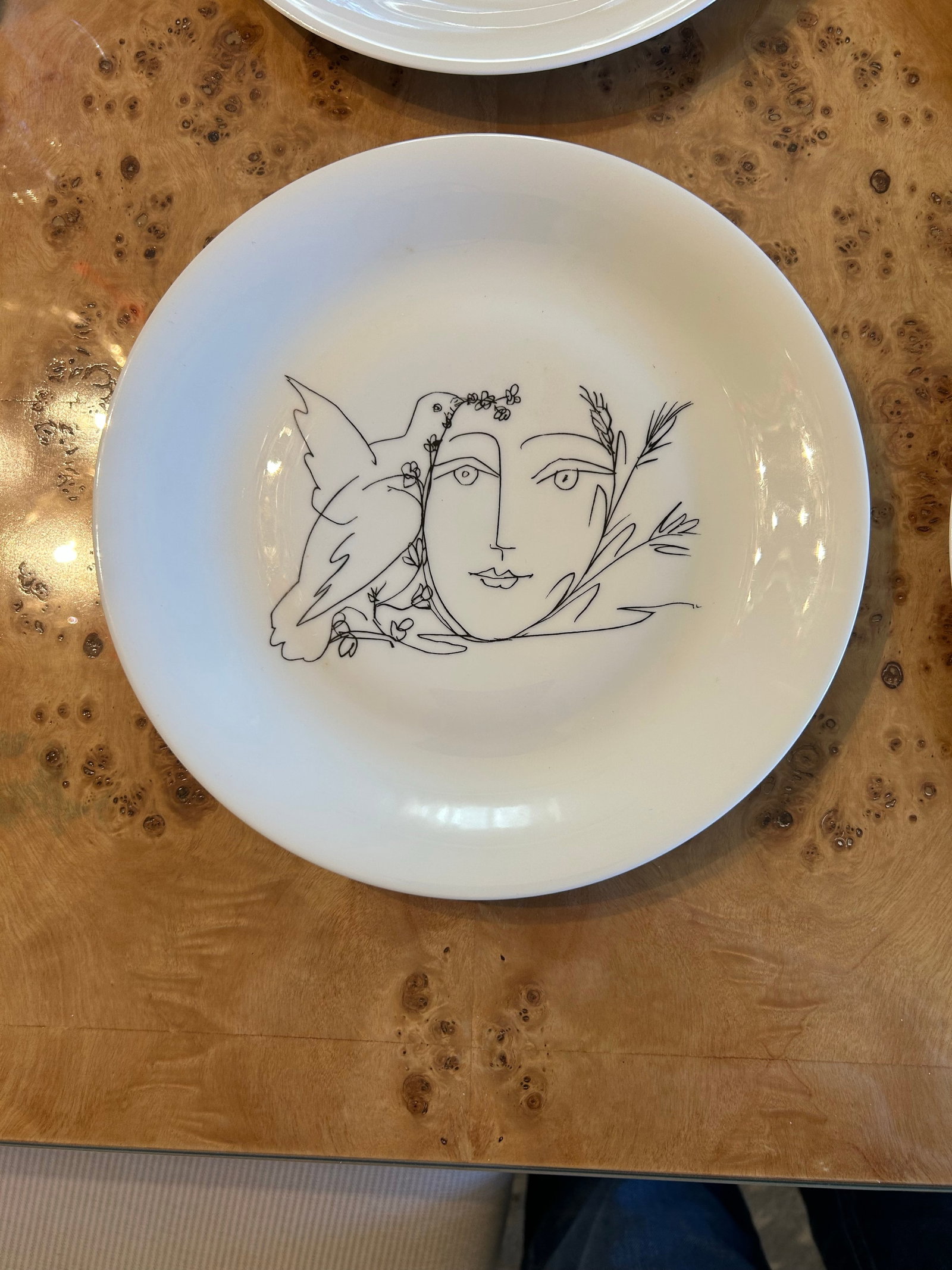 1950s Limoges Picasso Peace Plates, Set of 4 - 2