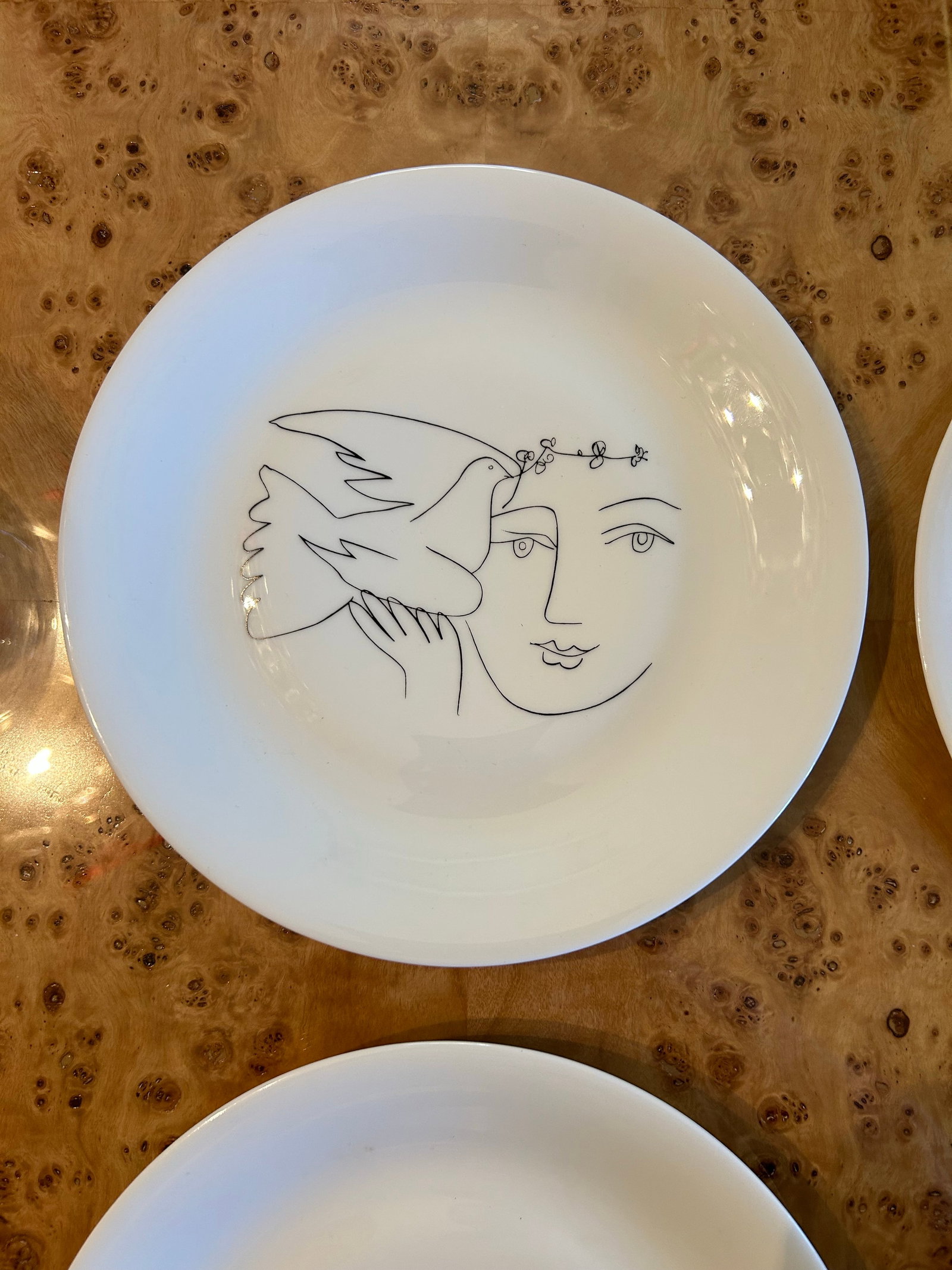 1950s Limoges Picasso Peace Plates, Set of 4 - 5