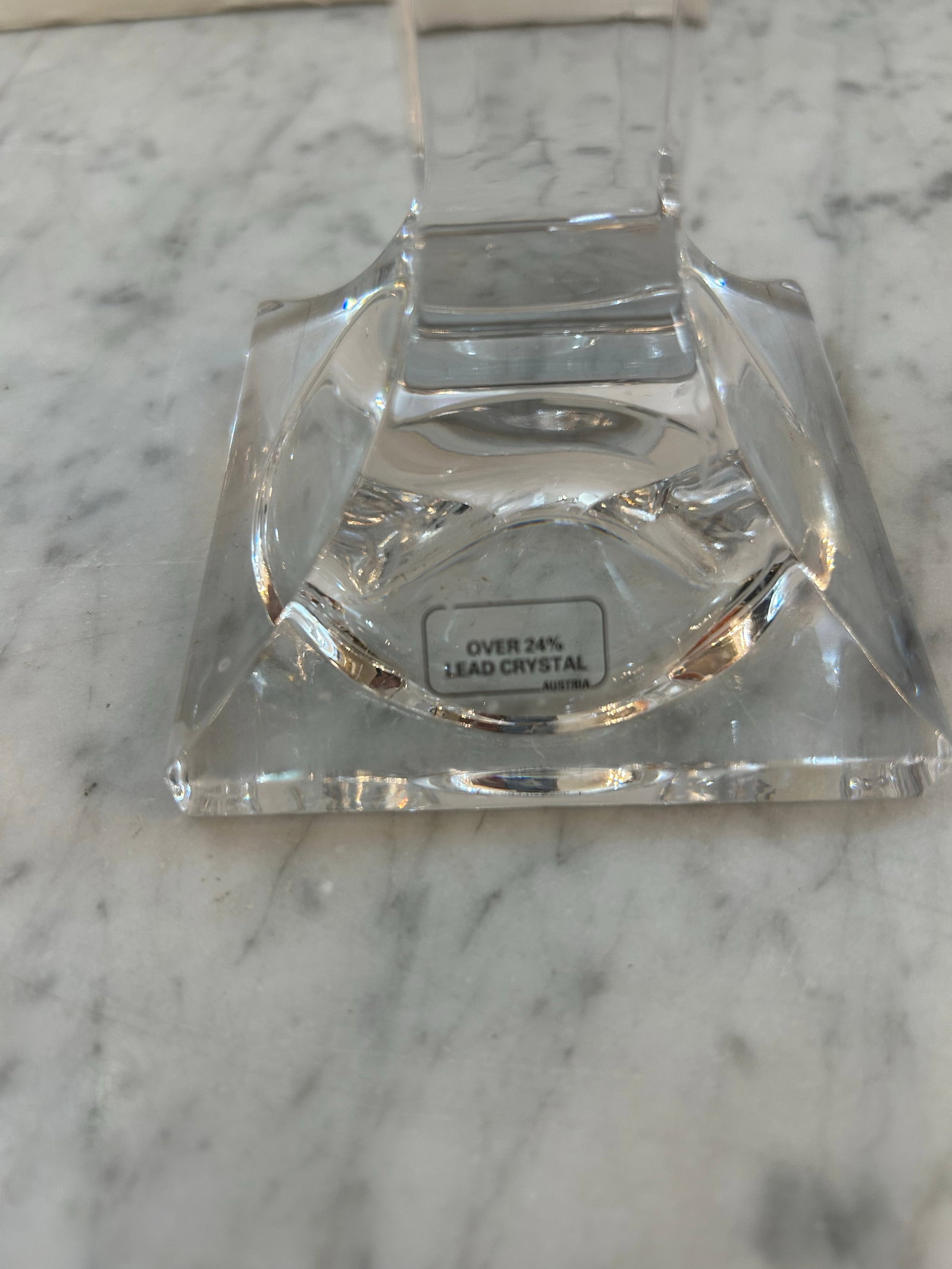 Rosenthal Austria Versace Crystal 3 - Arm Candlesticks With Frosted Medusa on the Center Arm Signed, - 8