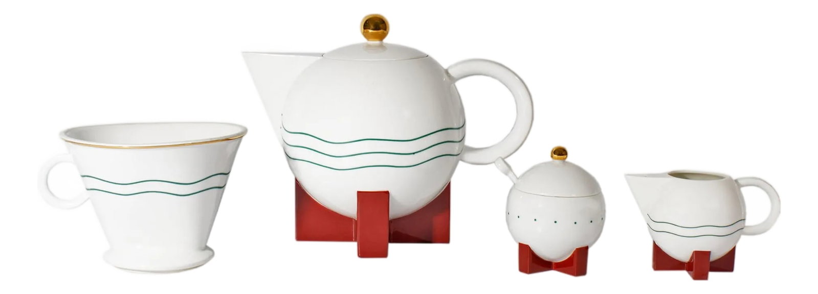 Swid Powell 1987 "The Big Dripper" Postmodern Coffee Set by Michael Graves (1 of 8)