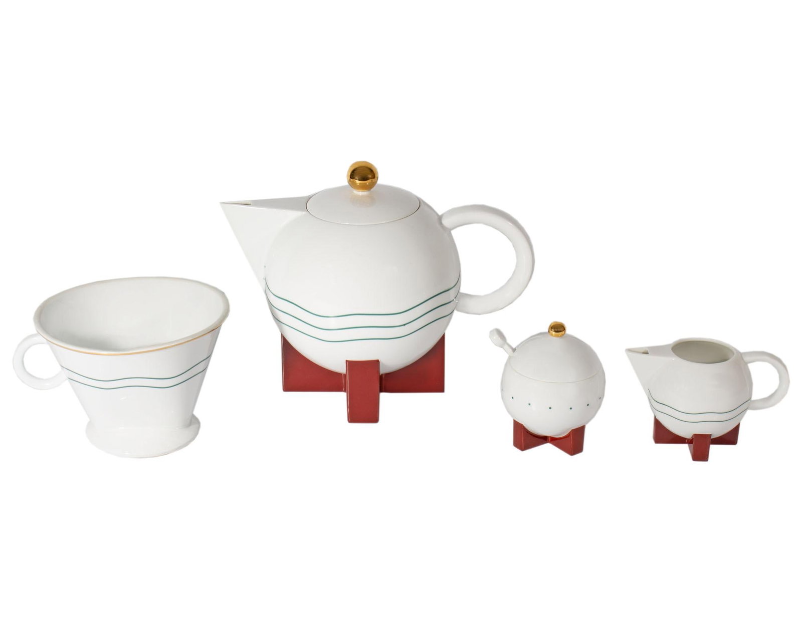 Swid Powell 1987 "The Big Dripper" Postmodern Coffee Set by Michael Graves - 2