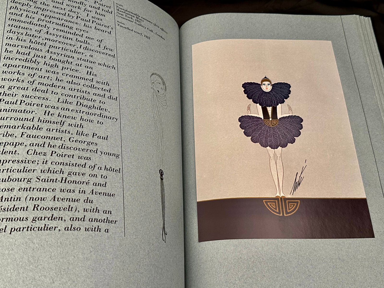 Erte Limited Edition Coffee Table Art Book With 80 Tipped in Color Print Plates - 12