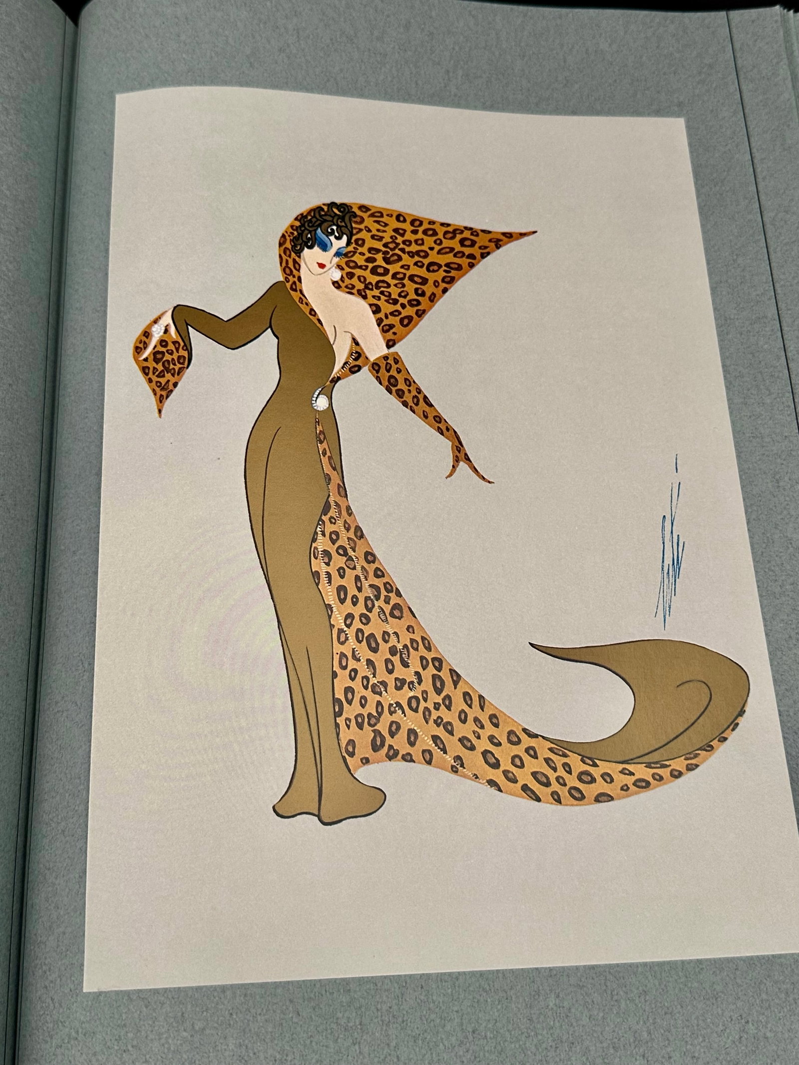 Erte Limited Edition Coffee Table Art Book With 80 Tipped in Color Print Plates - 14