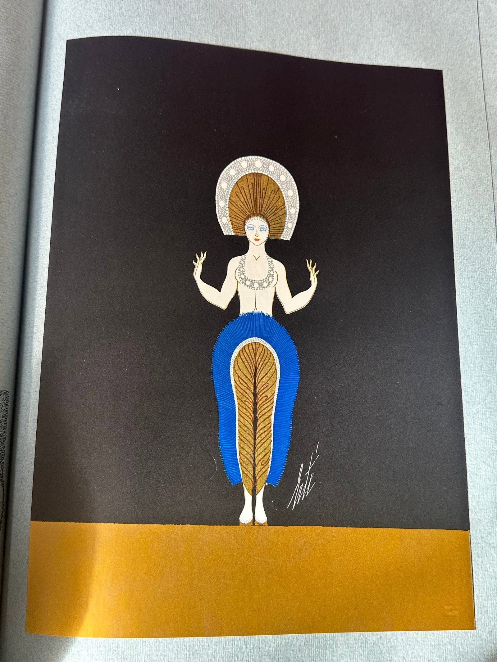 Erte Limited Edition Coffee Table Art Book With 80 Tipped in Color Print Plates - 17
