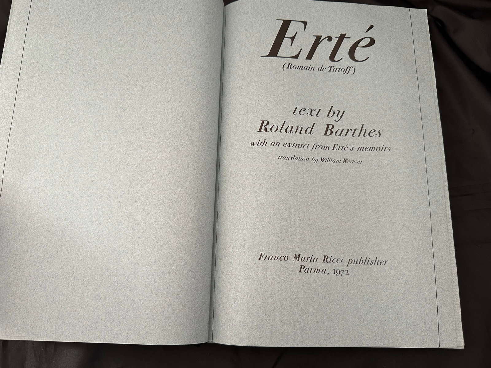 Erte Limited Edition Coffee Table Art Book With 80 Tipped in Color Print Plates - 4