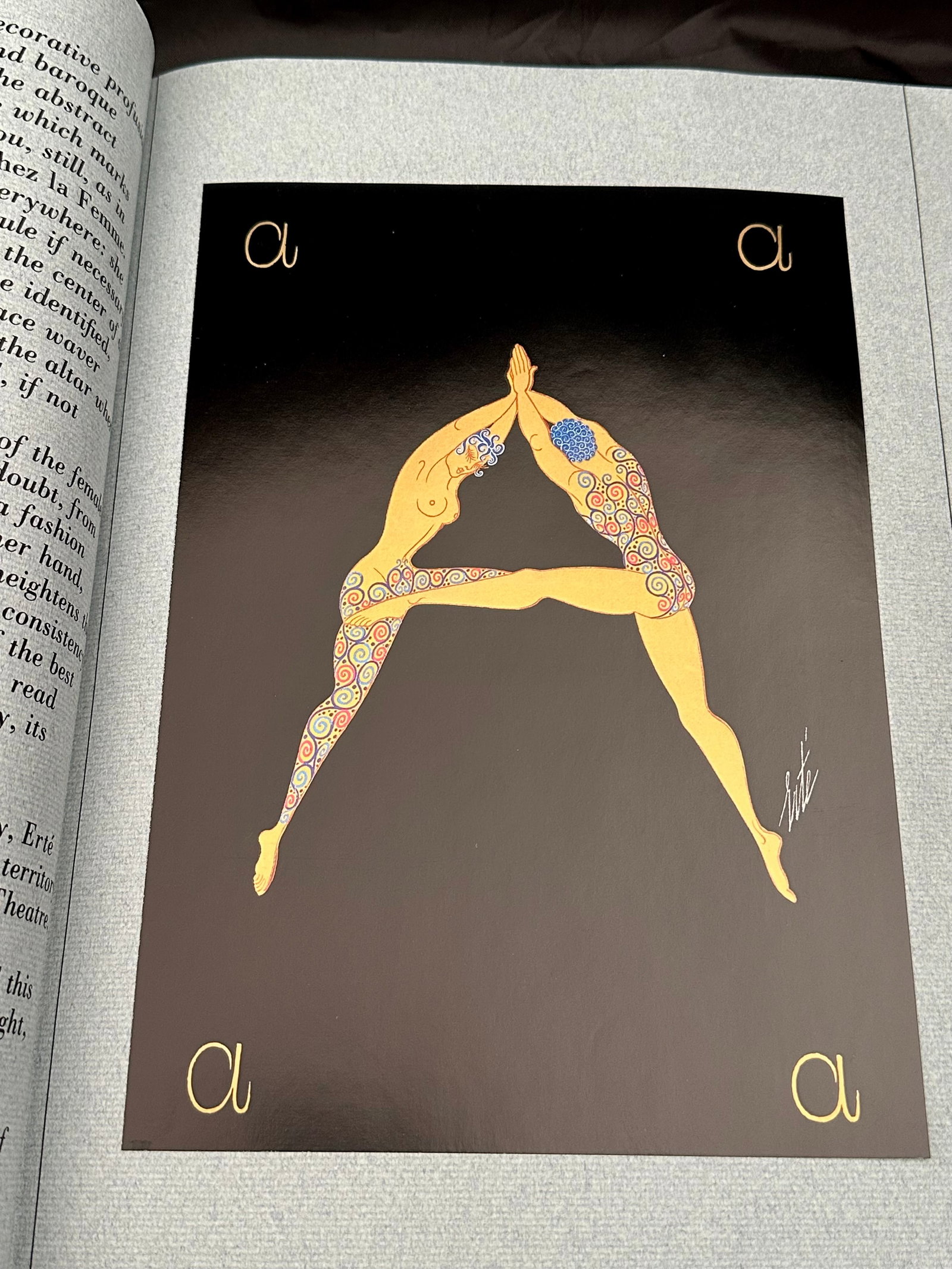 Erte Limited Edition Coffee Table Art Book With 80 Tipped in Color Print Plates - 5