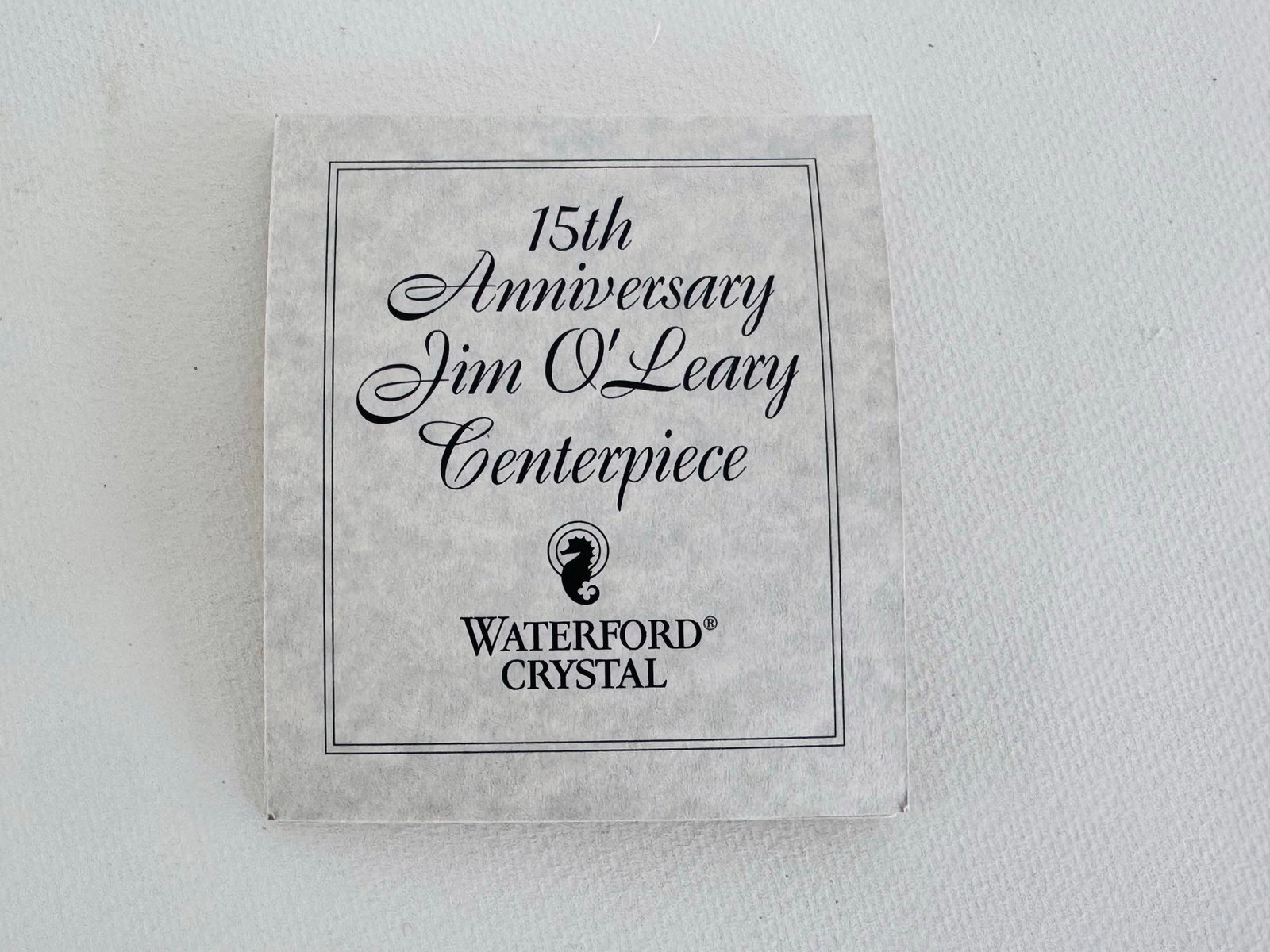 Waterford Crystal Jim O'Leary 1997 15th Anniversary Centerpiece Bowl - 6