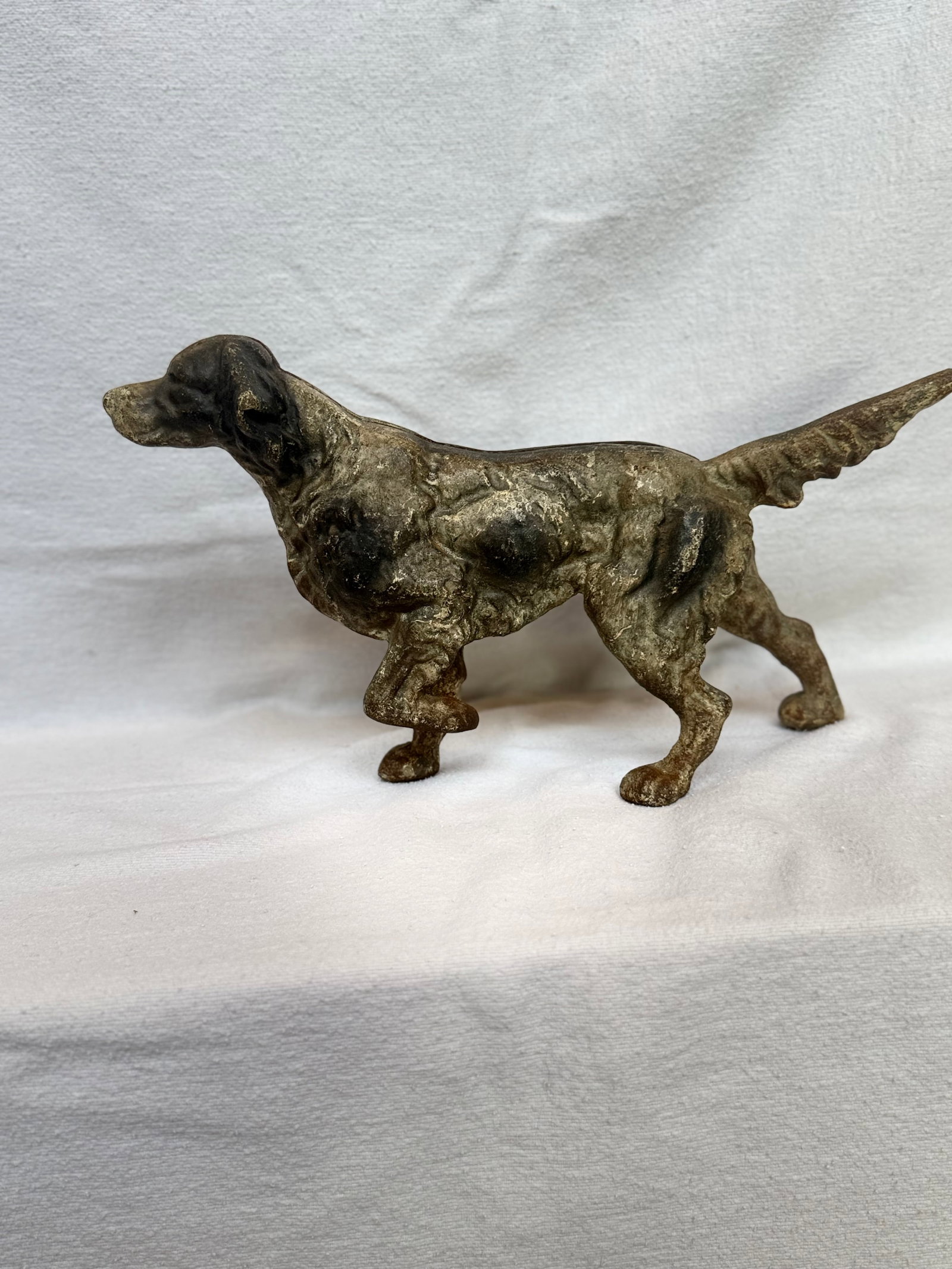 Beautiful Vintage Cast Iron English Setter Large - 7