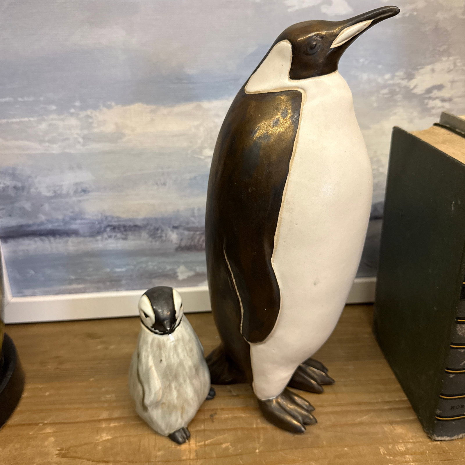 Mid Century 1950s Penguin Pair, by Anderson Design Studio of Maine Hand Made Ceramic Sculpture - 2