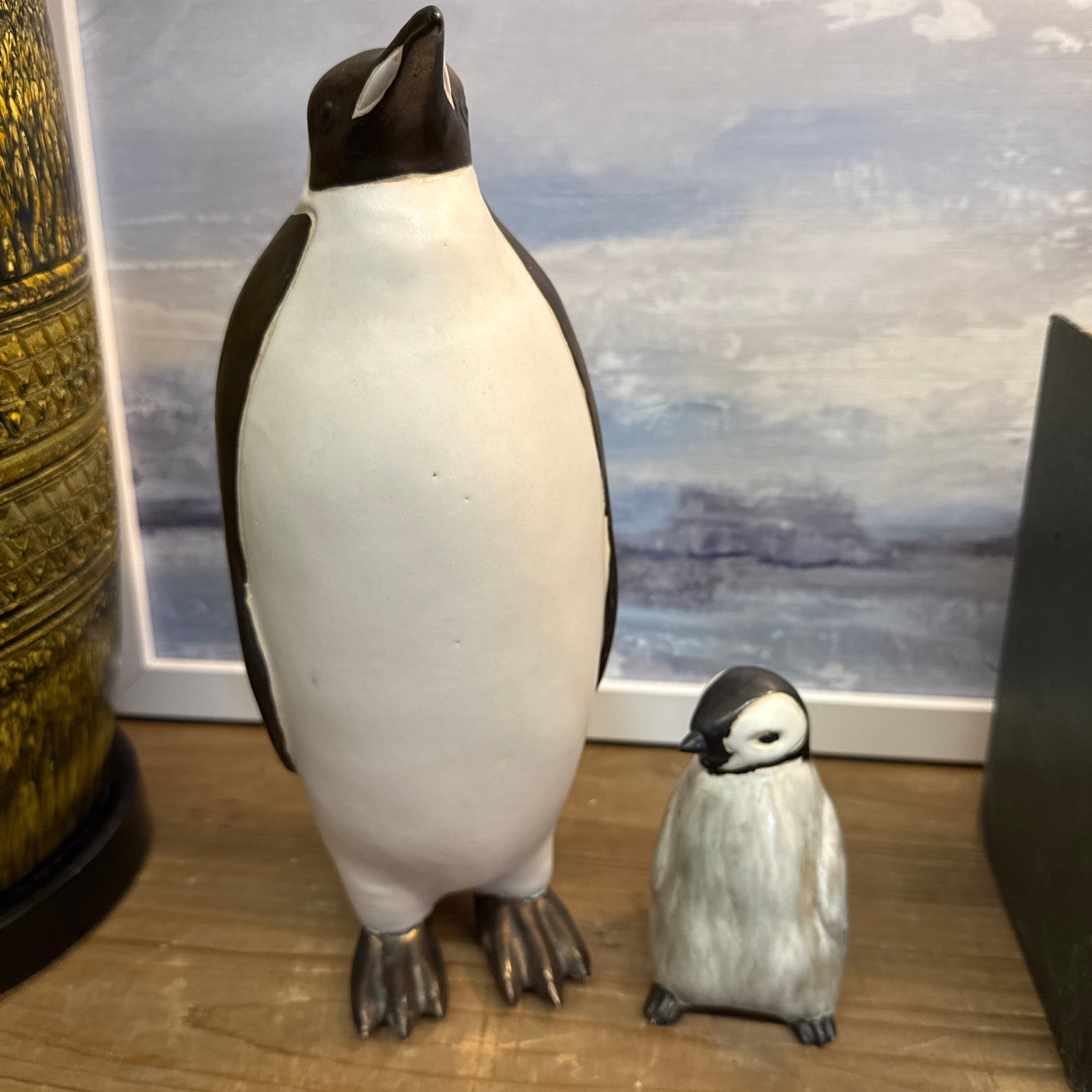 Mid Century 1950s Penguin Pair, by Anderson Design Studio of Maine Hand Made Ceramic Sculpture - 6