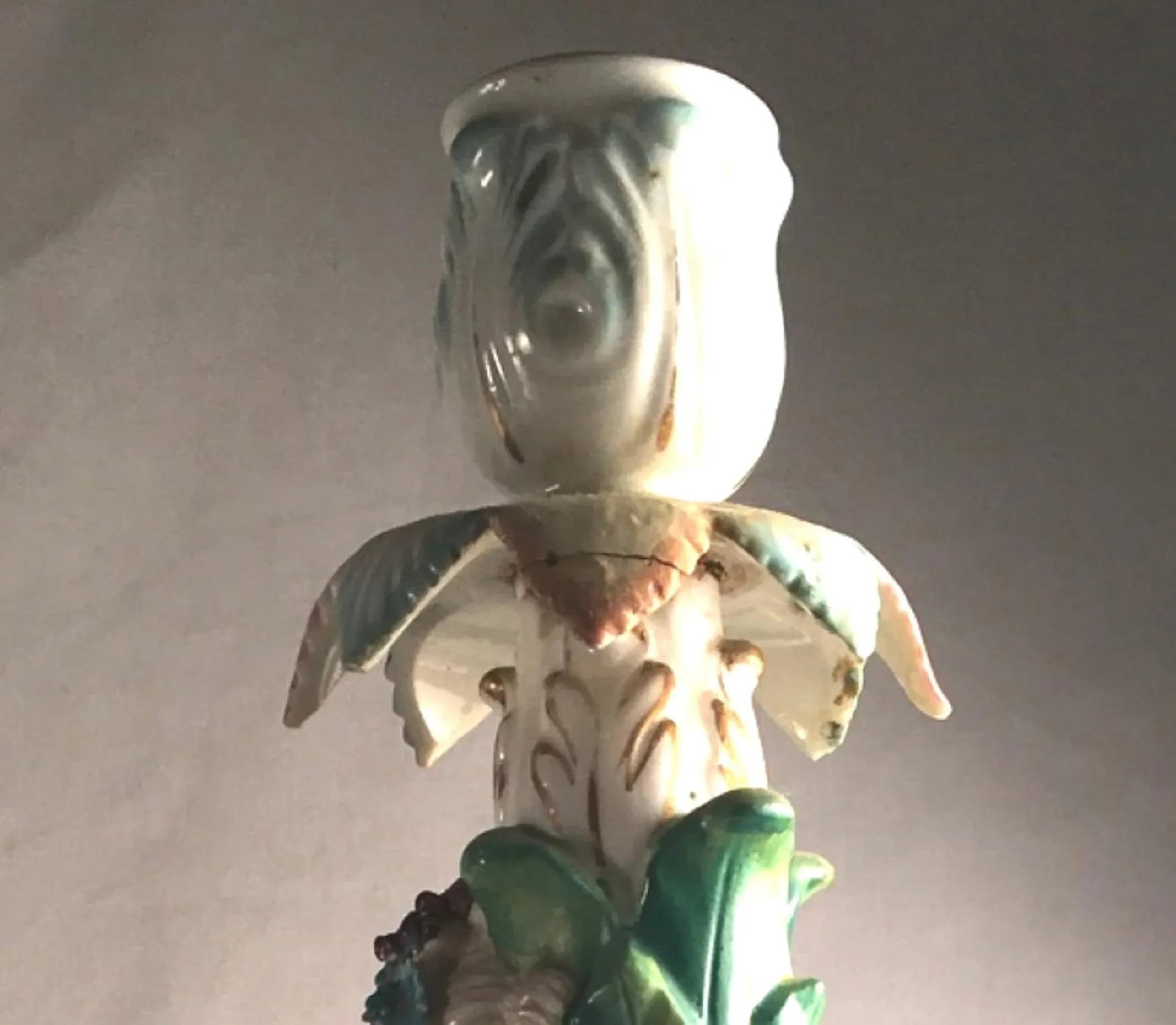 Mid 19th Century Porcelain Rococo Style Figural Candlesticks - a Pair - 11