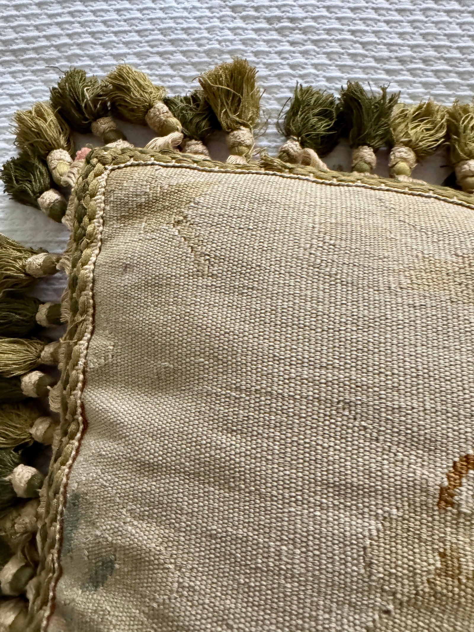 19th Century Aubusson Pillow With Passementerie Trim - 6