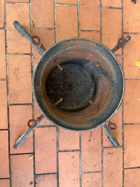 Heavy All Metal Tree Stand, Vintage - 5