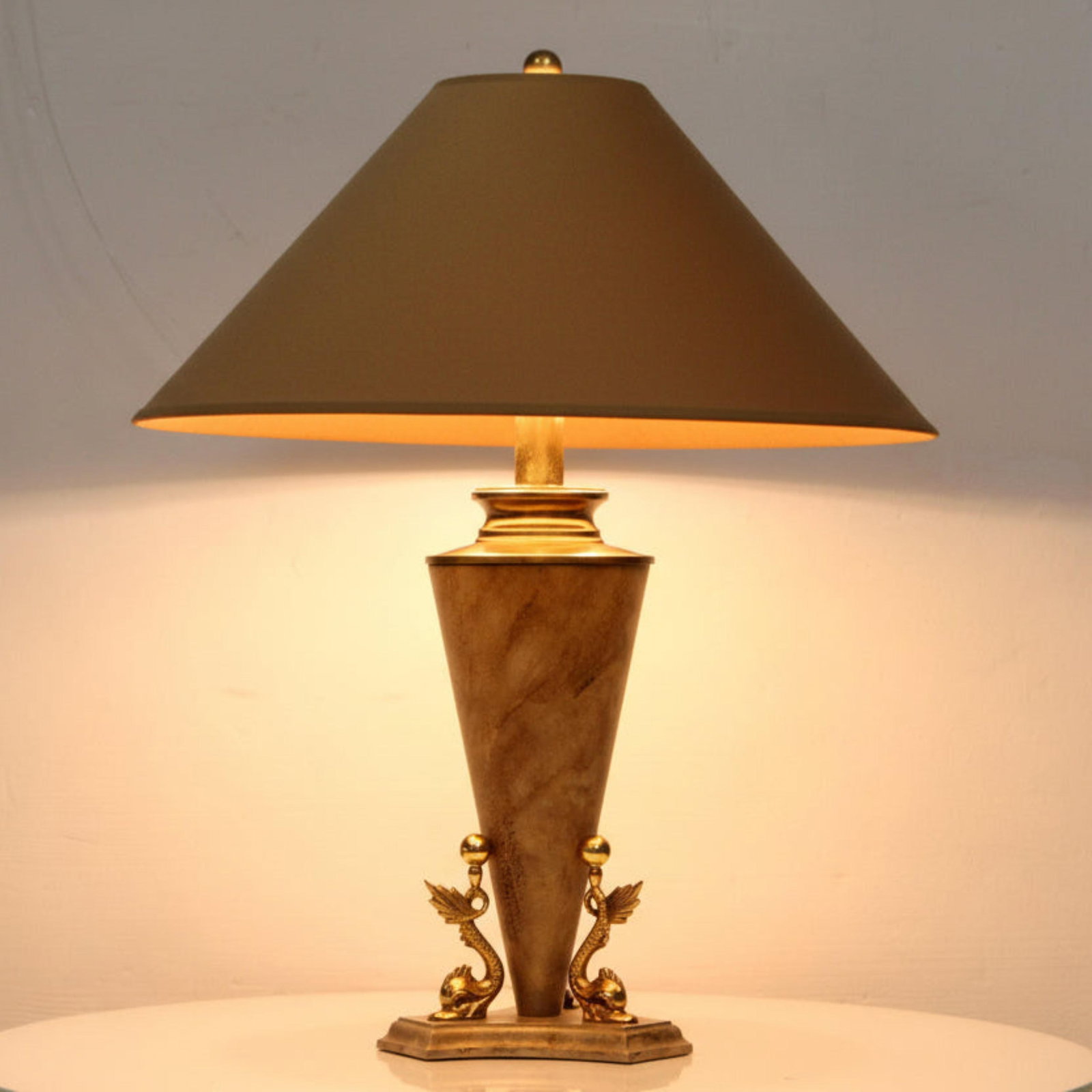 Asian Modern Table Lamp by Bauer Lamp Co - 12