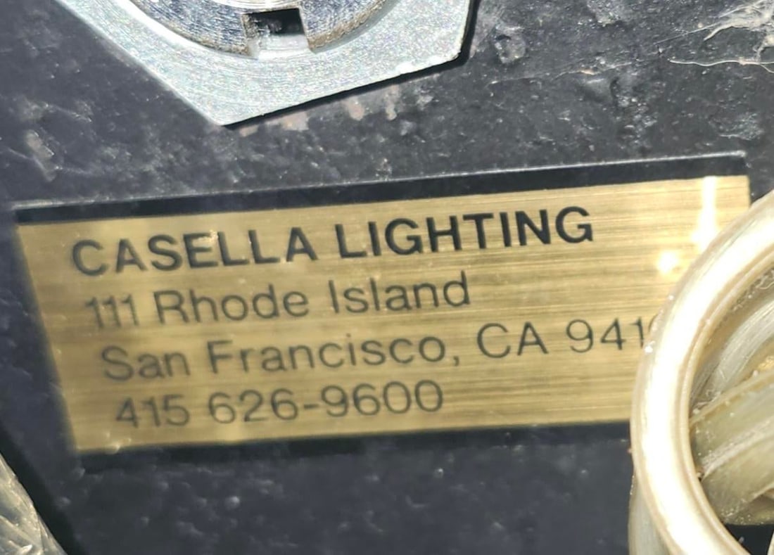 Vintage Casella Lighting of San Francisco Chrome Heavy Desk Lamp Adjustable Height - 17