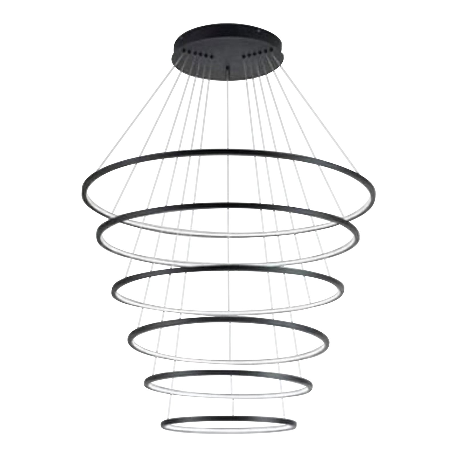 Large 6 Ring Chandelier | Adjustable (1 of 5)