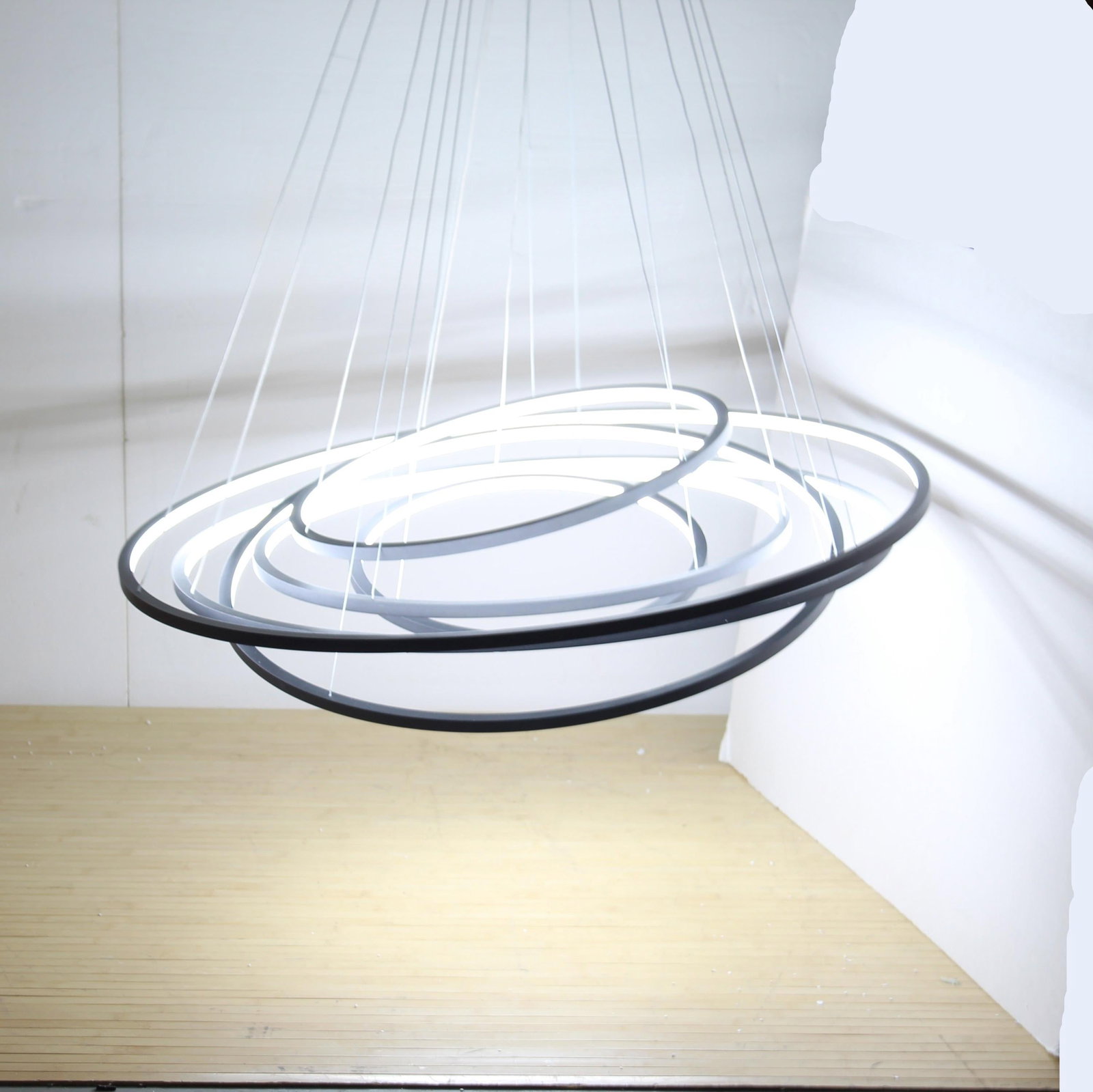 Large 6 Ring Chandelier | Adjustable - 2