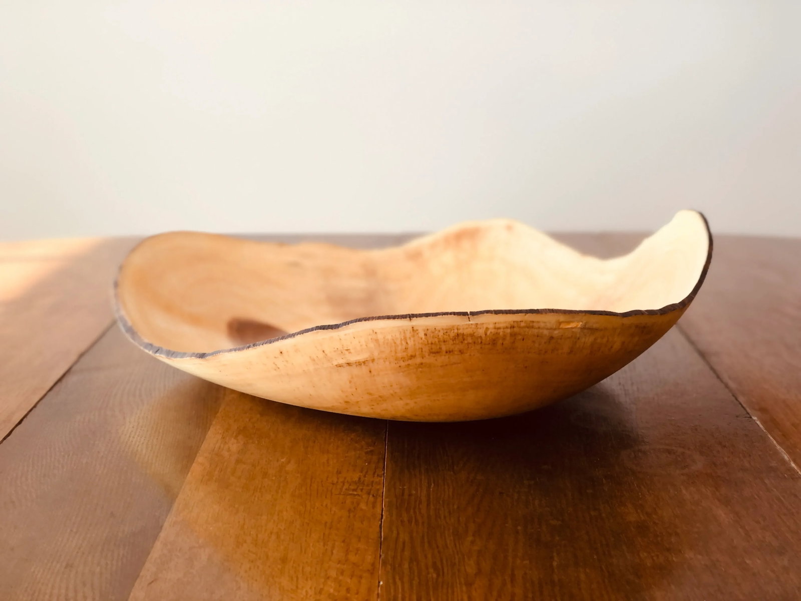 2010's Modern Steve Miller Natural Poplar Wood Hand Turned Bowl - 10