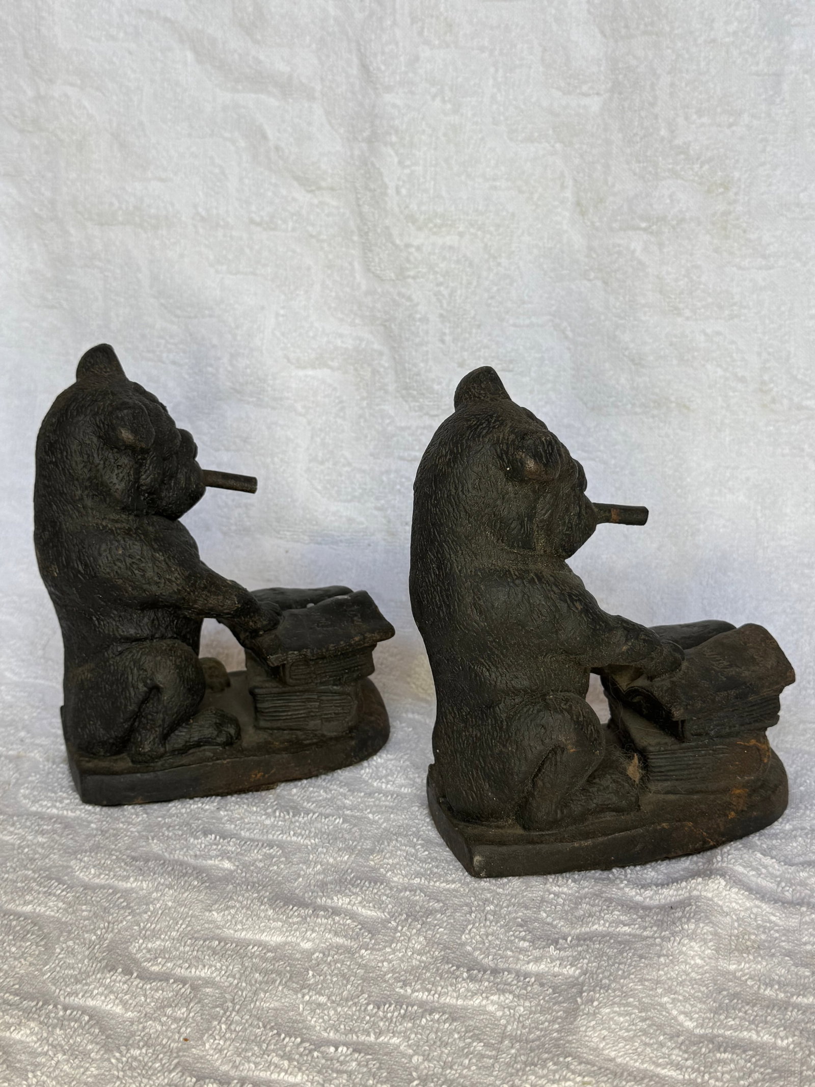 1920s Cast Iron Bulldog Cigar Bookends - 4