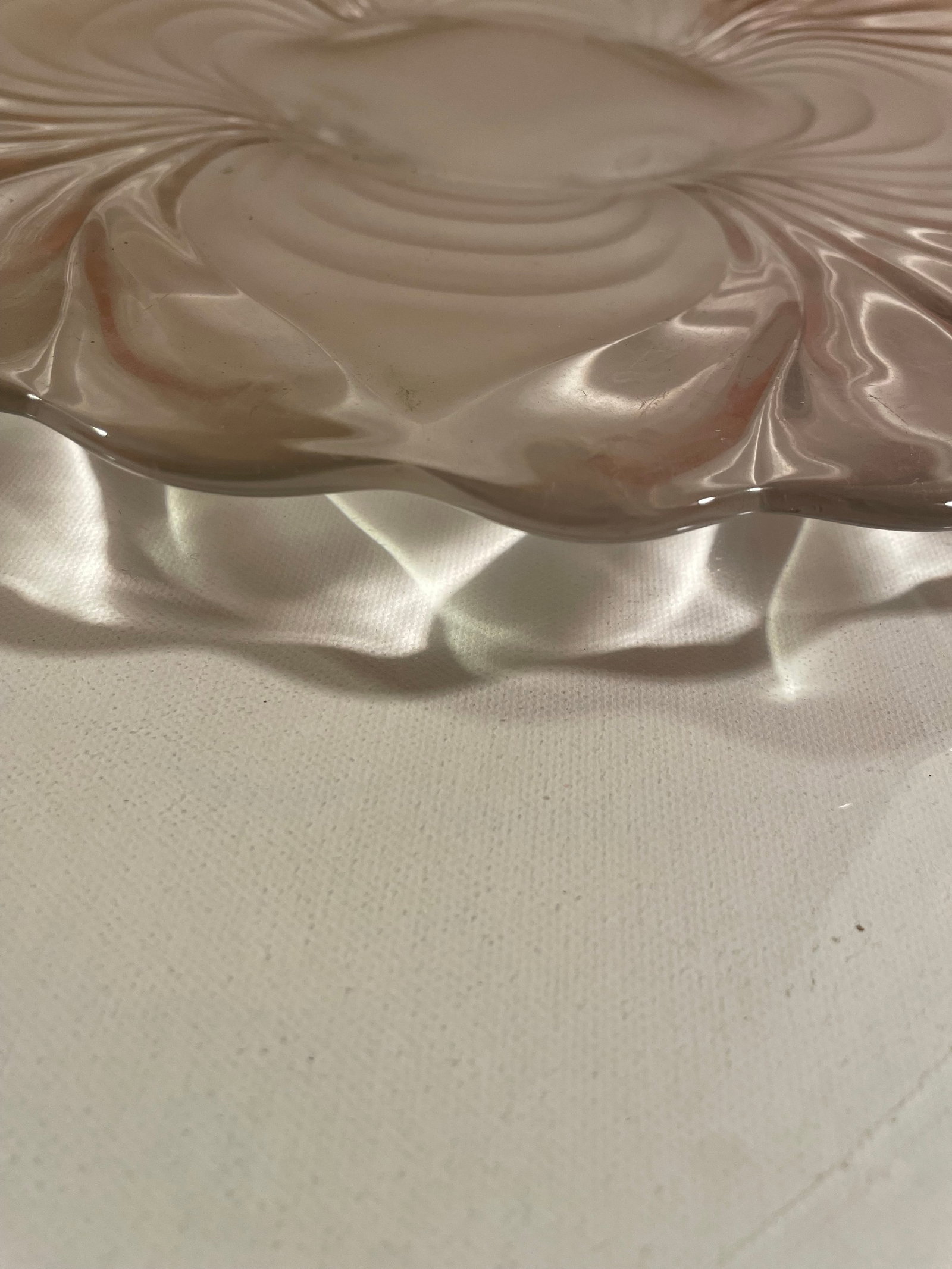Antique 14.5" Depression Glass Platter - 5