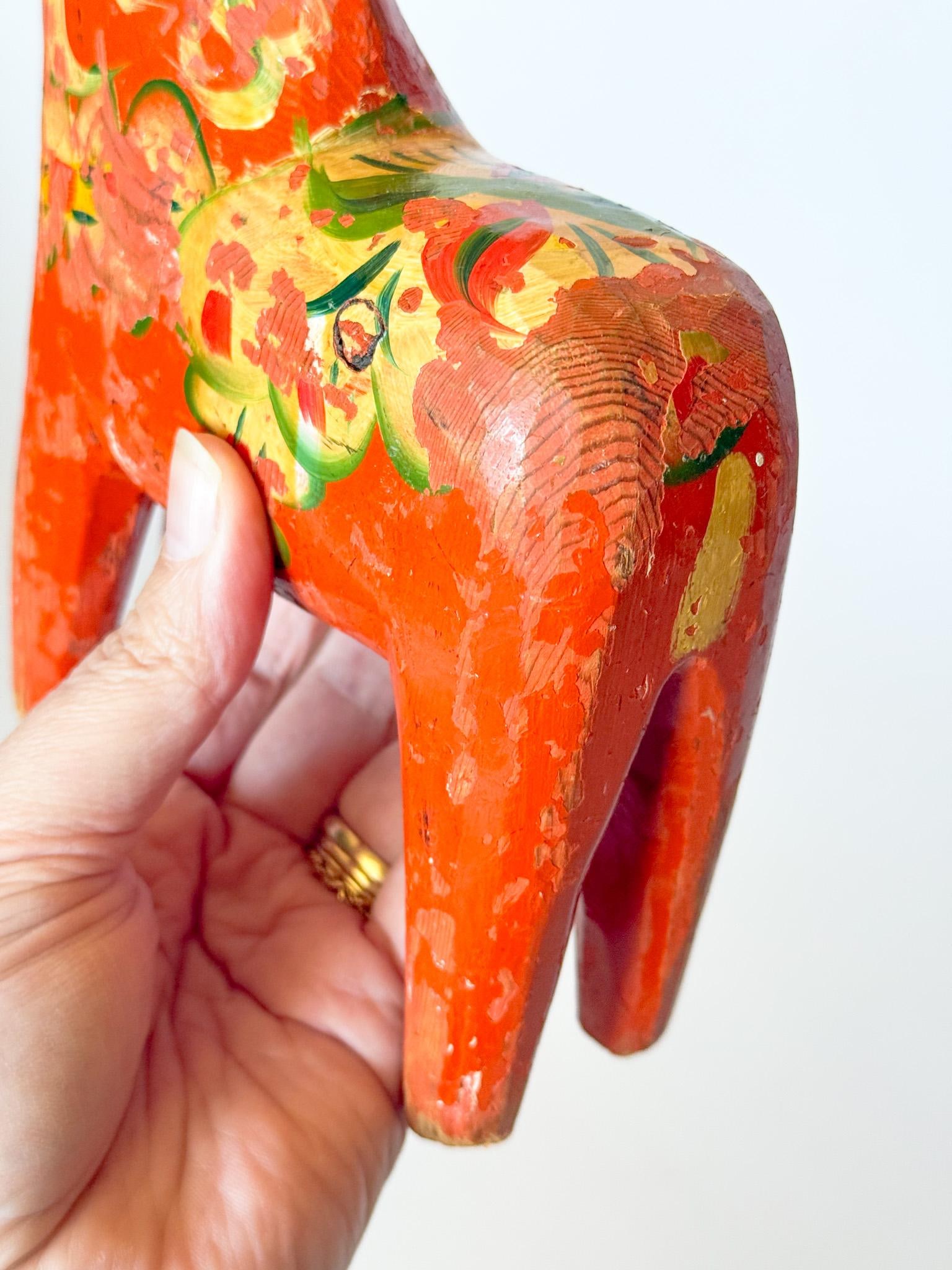 Large Swedish Dala Horse, 1930s - 4