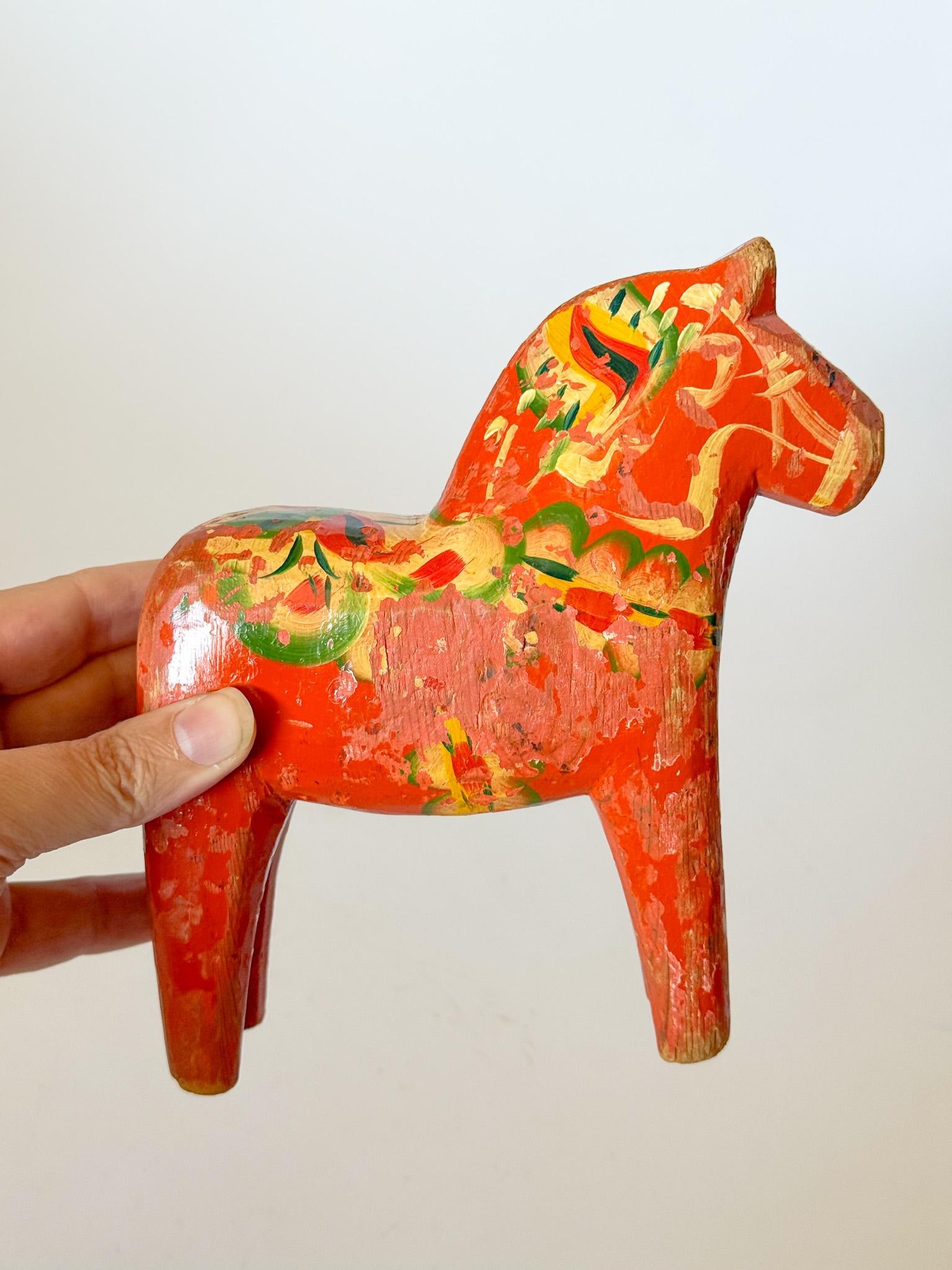 Large Swedish Dala Horse, 1930s - 5