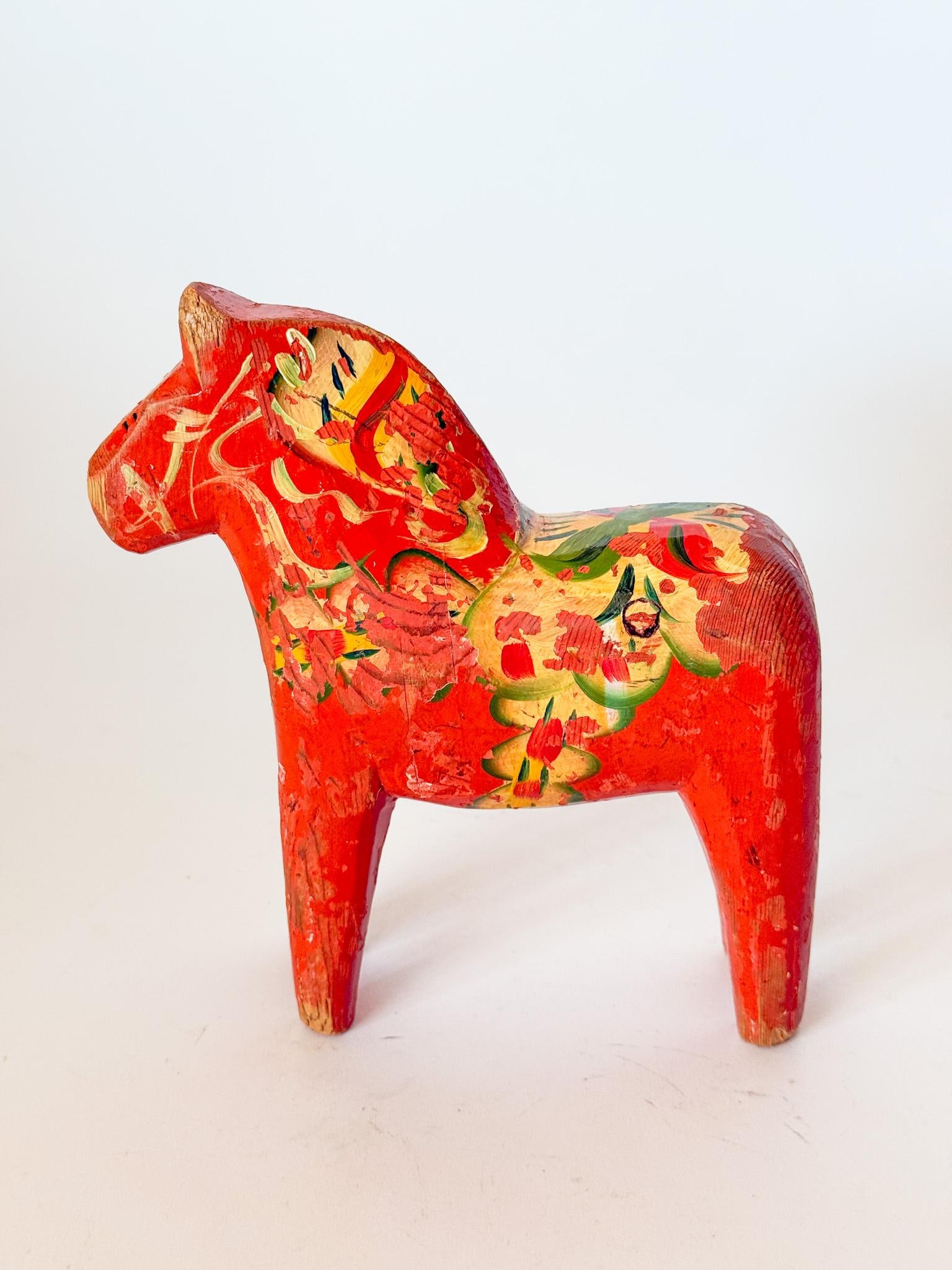 Large Swedish Dala Horse, 1930s - 7