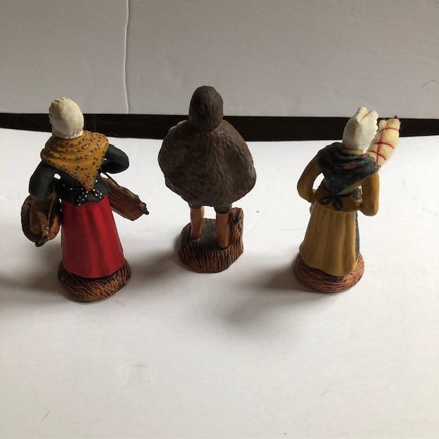 Mid 20th Century Swedish Terracotta Folk Figurines, Set of 3 - 2
