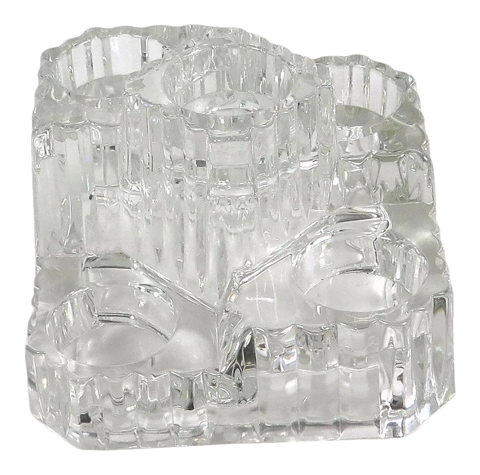Vintage 1970s 5 Votive Crystal Candle Holder (1 of 4)