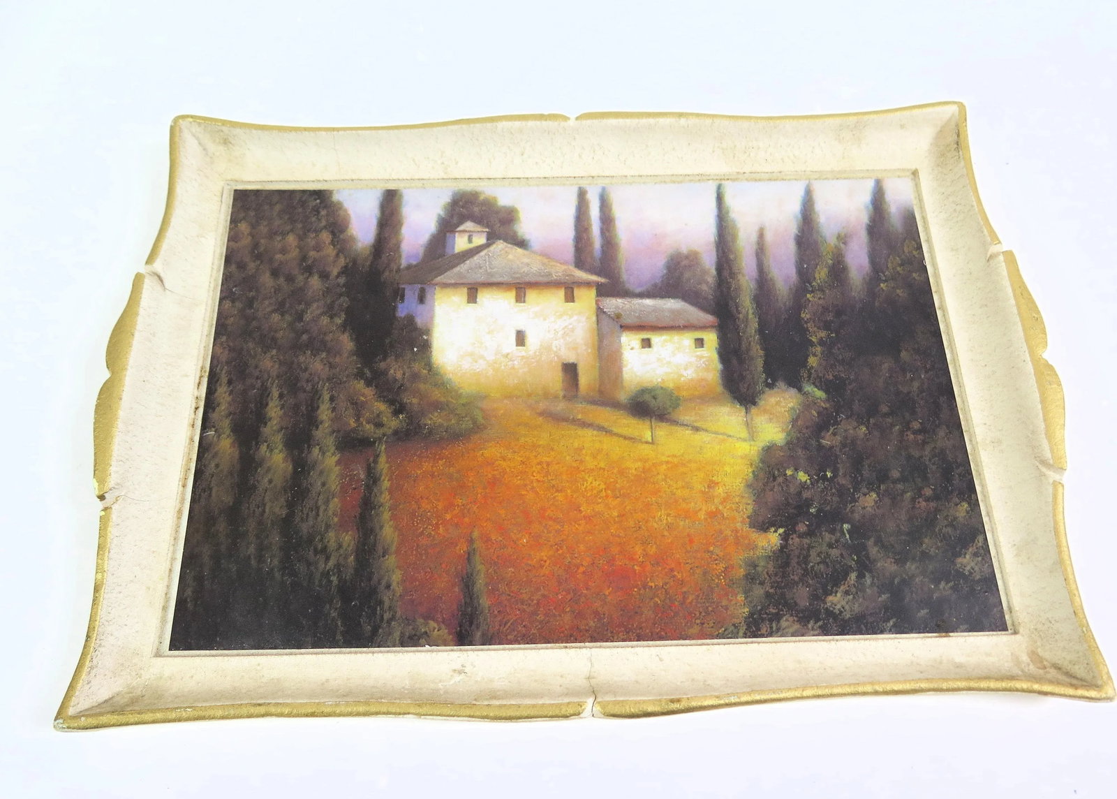 Vintage 1960s Italian Painted Tray - 4