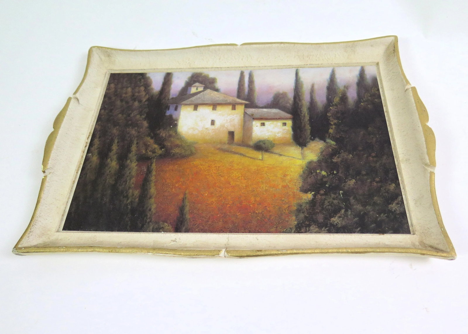 Vintage 1960s Italian Painted Tray - 5
