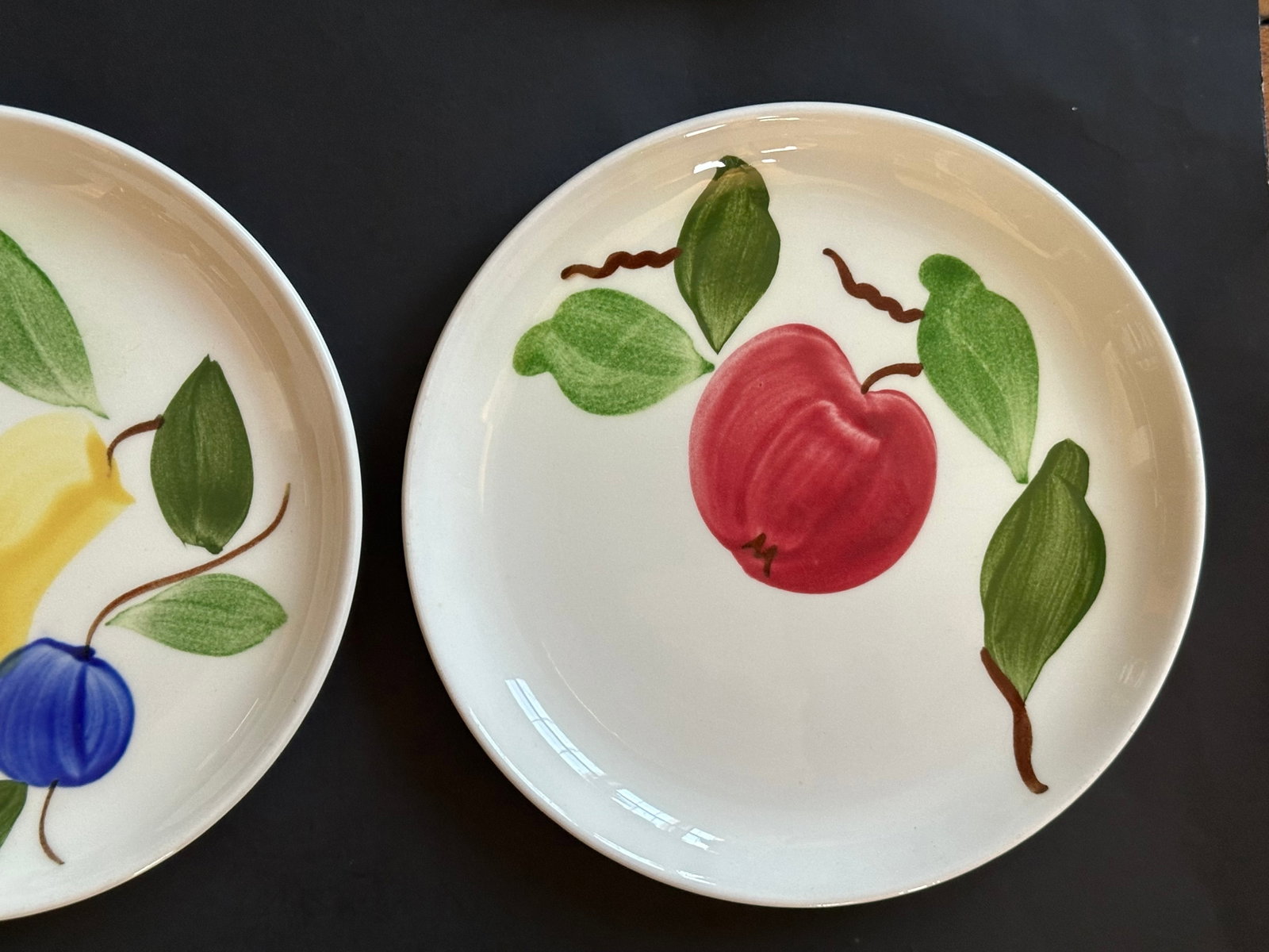 Mid 20th Century Stetson Hand Painted Plates Set of 8 for Dessert, Salad, Bread, or Hor'dourves - 9