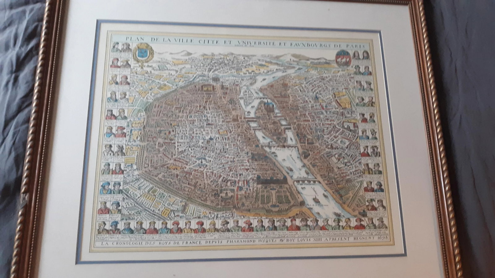 20th Century Paris Map Reprint Plan De La Ville Cite Et Universite Et Fauxbourgs De Paris - 9